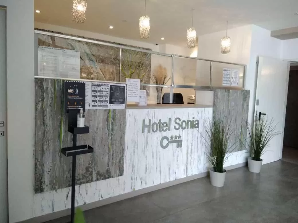 Lobby or reception in Hotel Sonia