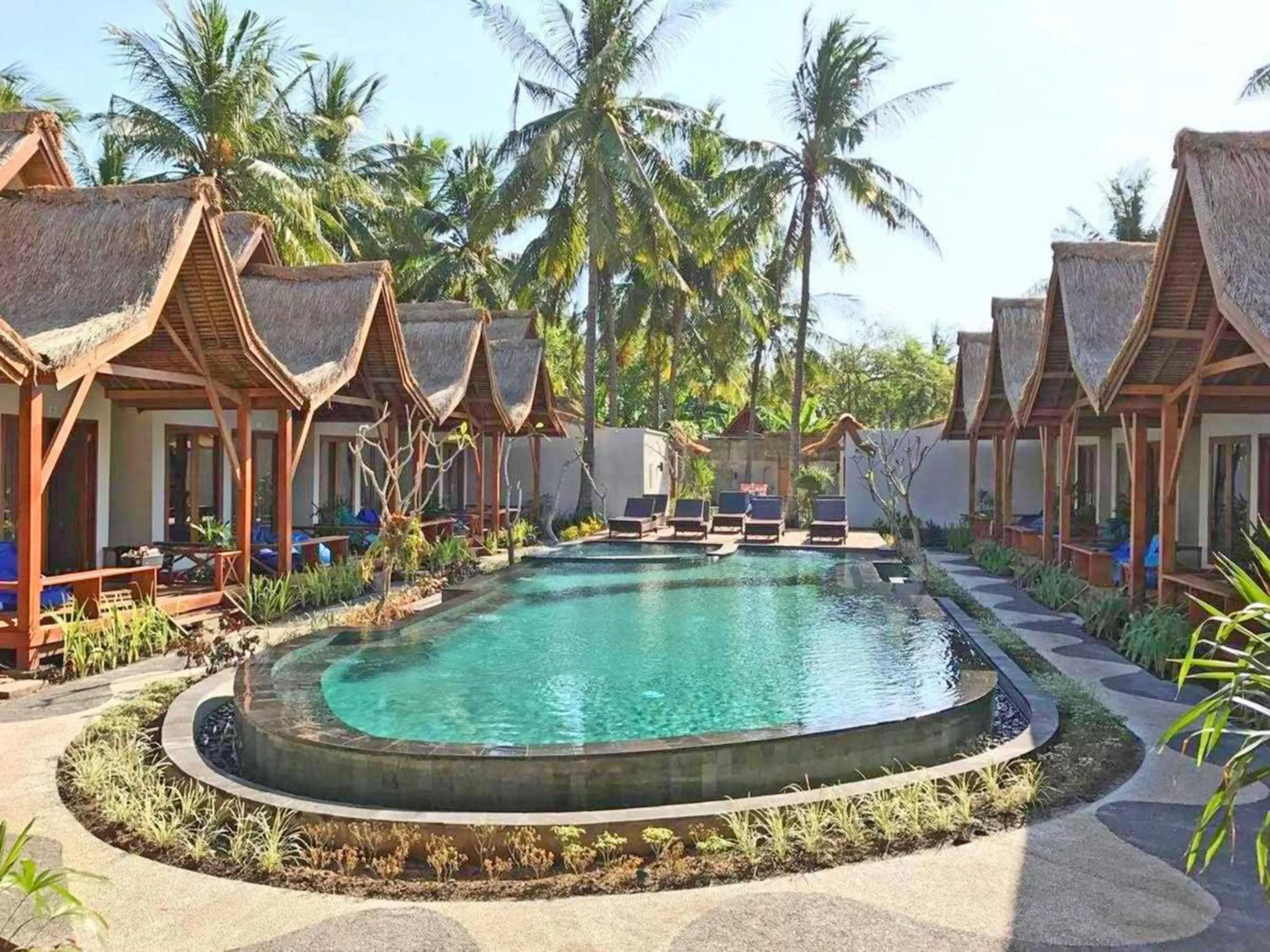 Property building, Swimming Pool in Gili One Resort