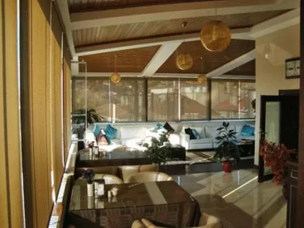 Balcony/Terrace, Kitchen/Kitchenette in Sahinbey Hotel