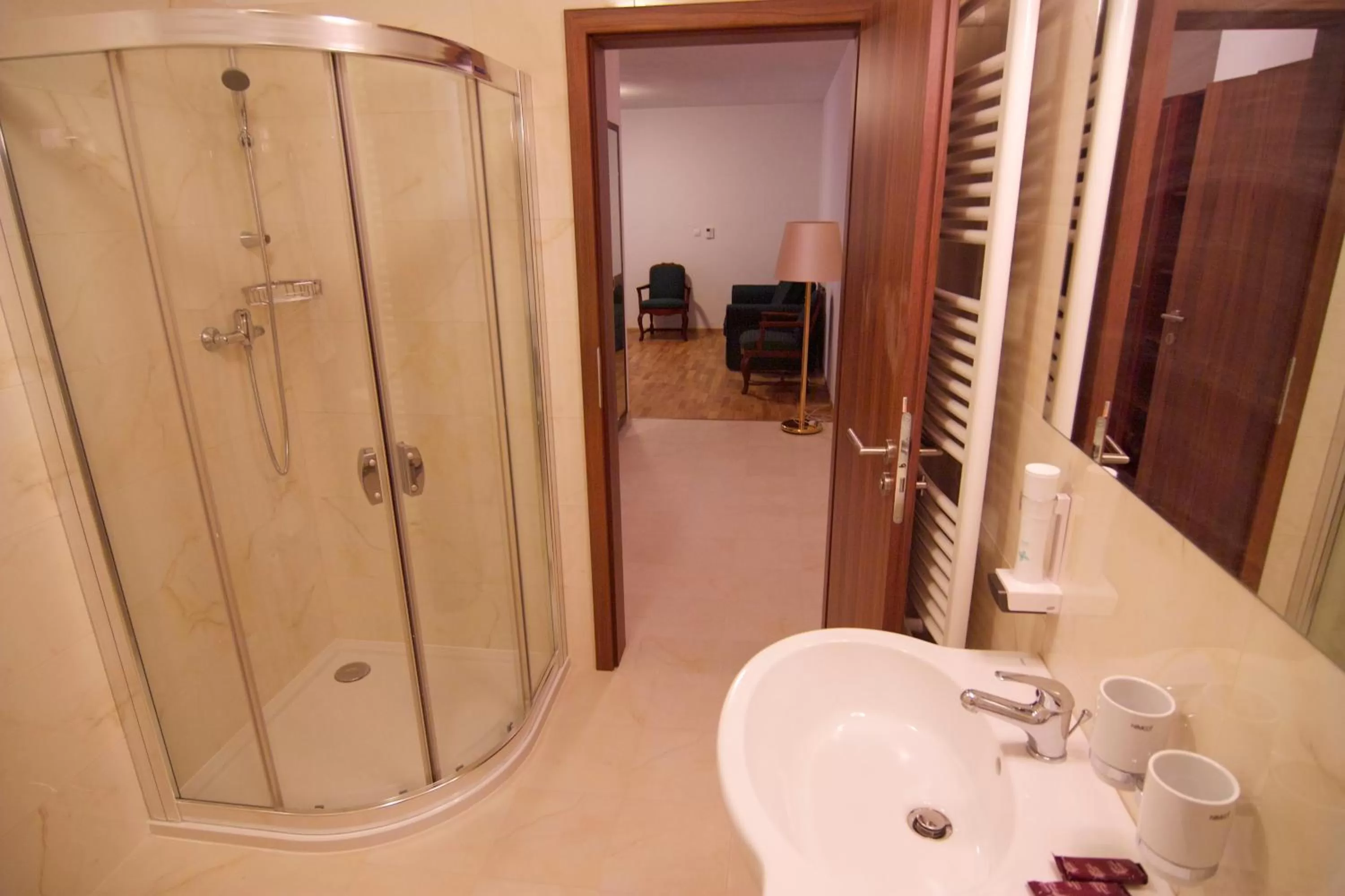 Shower in Hotel Klika