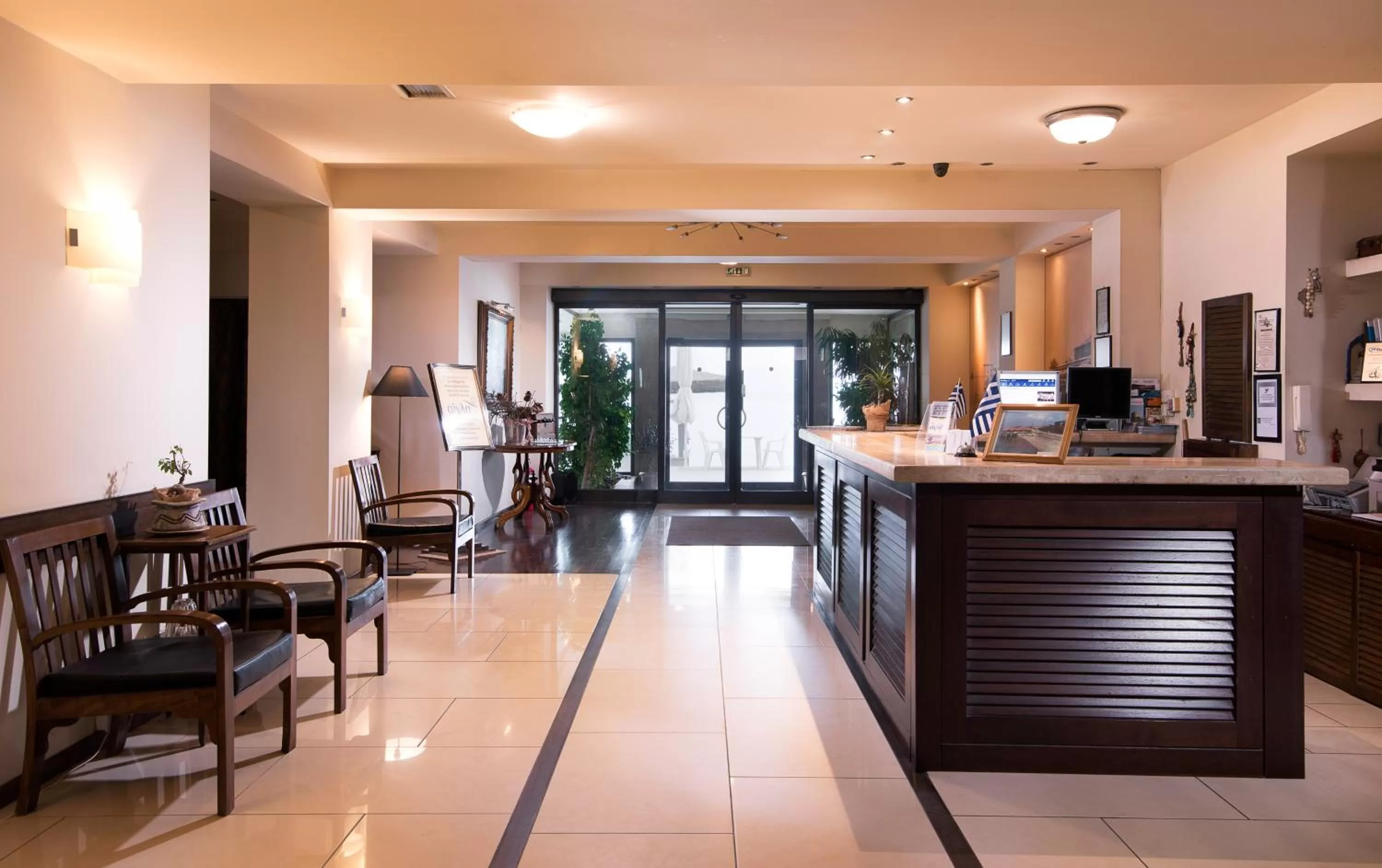 Lobby or reception in Hotel Aigli