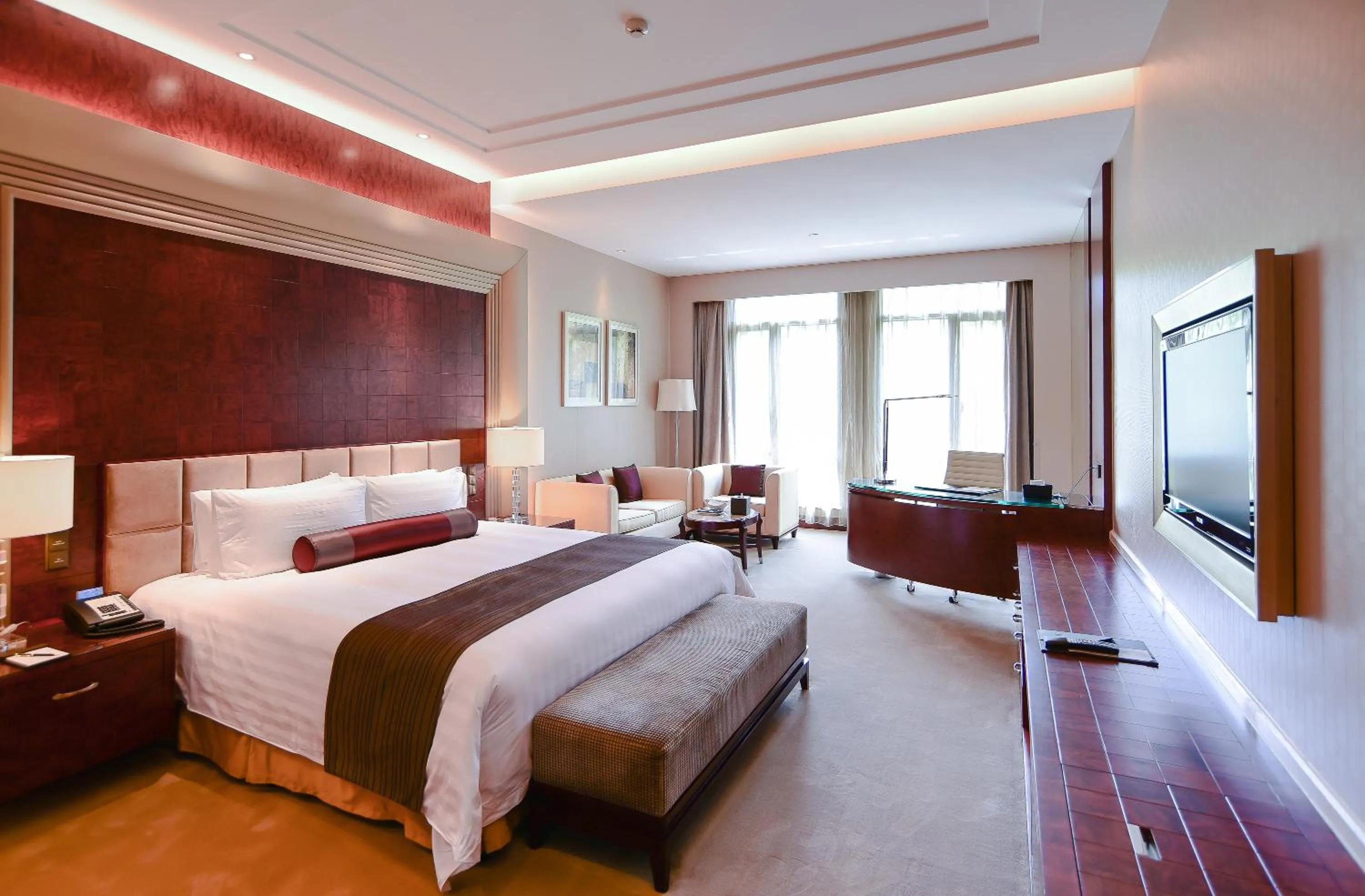Photo of the whole room, Bed in Xijiao State Guest Hotel