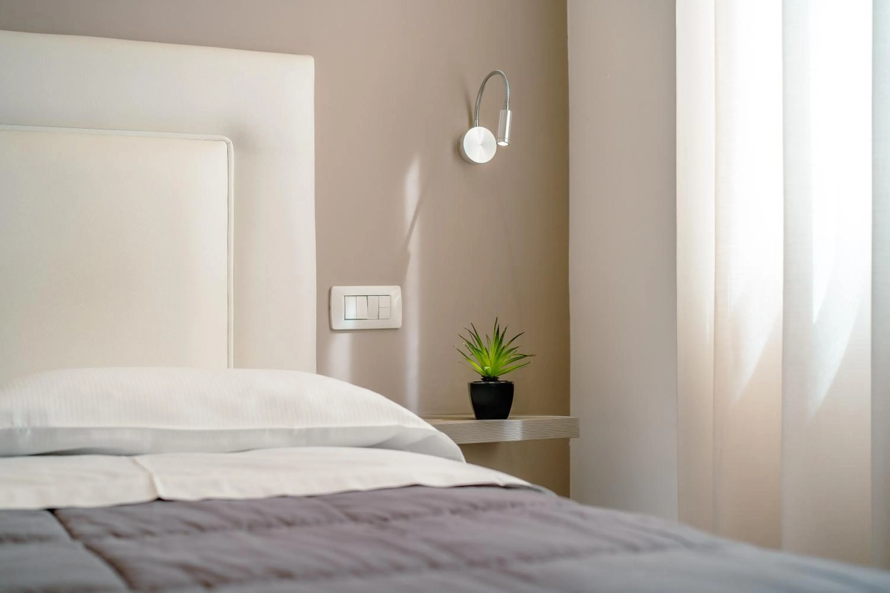 Bed in Hotel Bruman Salerno