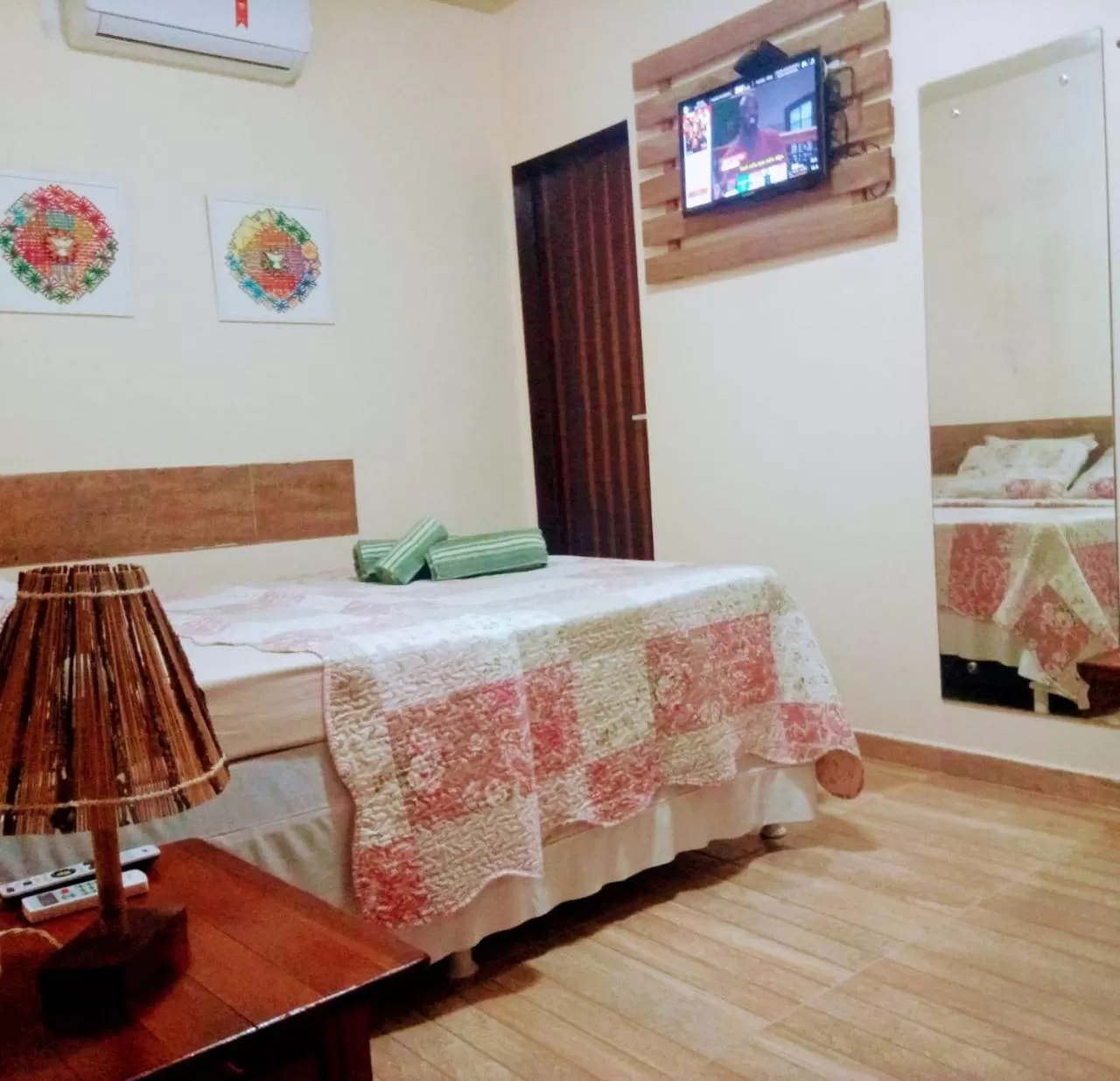 Bed in Pousada São Miguel dos Milagres