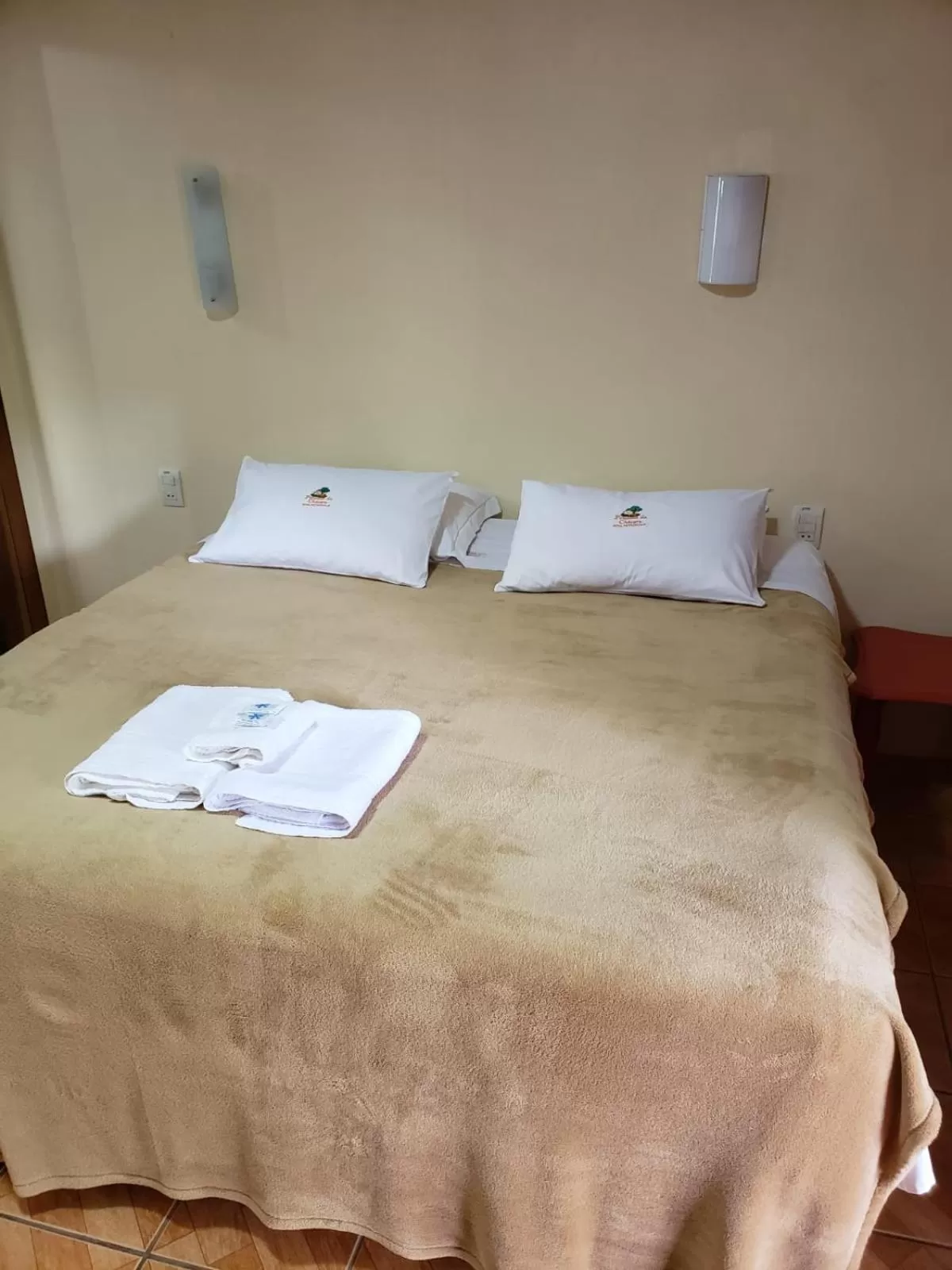 Bed in Pousada da Chacara