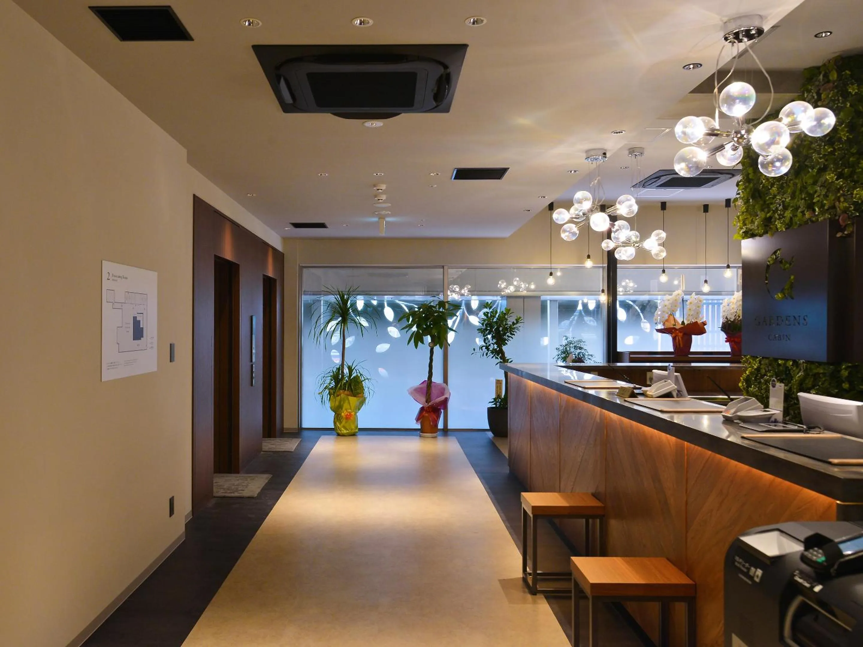 Lobby or reception in Gardens Cabin