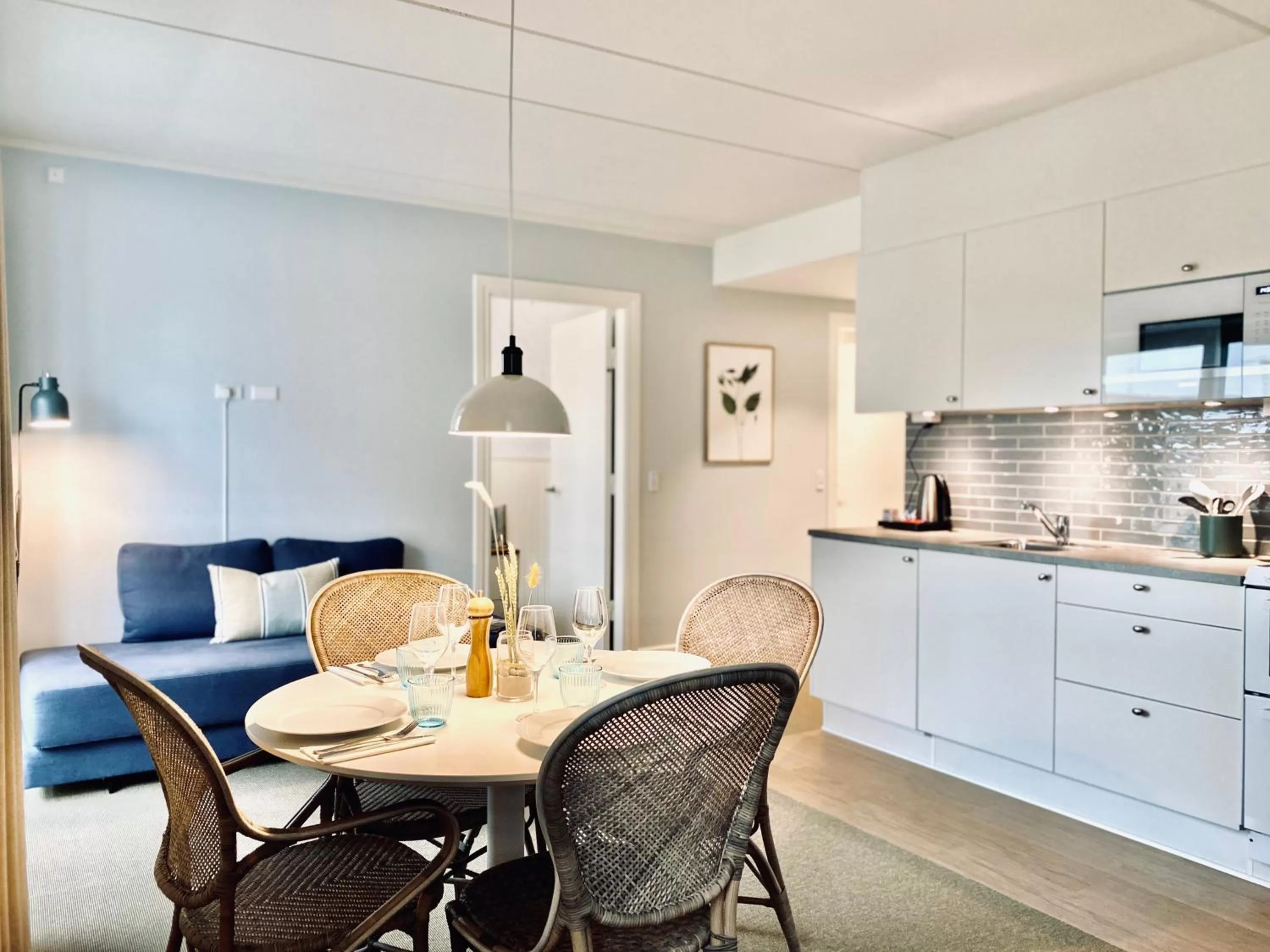 Kitchen or kitchenette in Hotel Marie