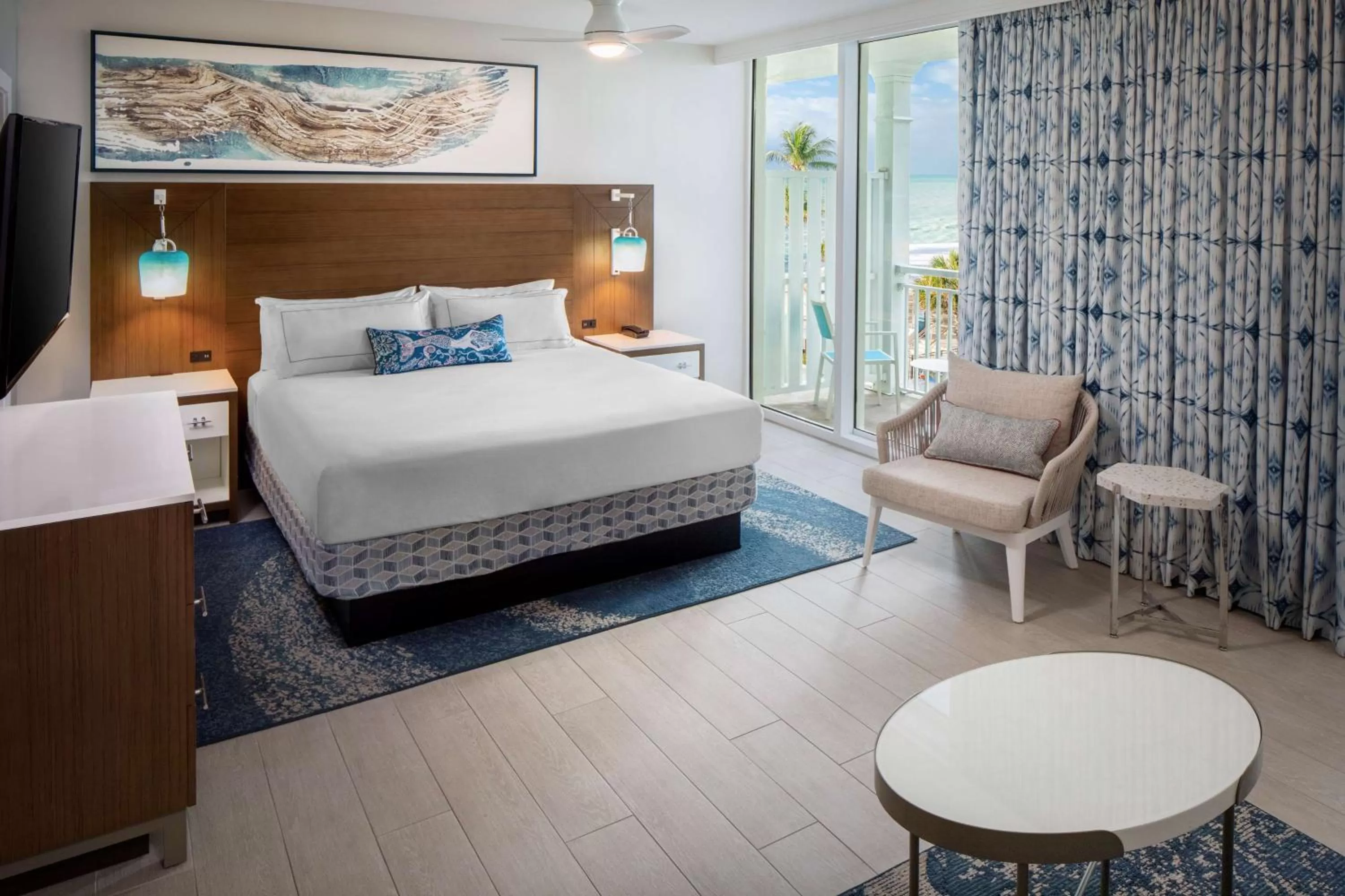 Bed in The Reach Key West, Curio Collection by Hilton