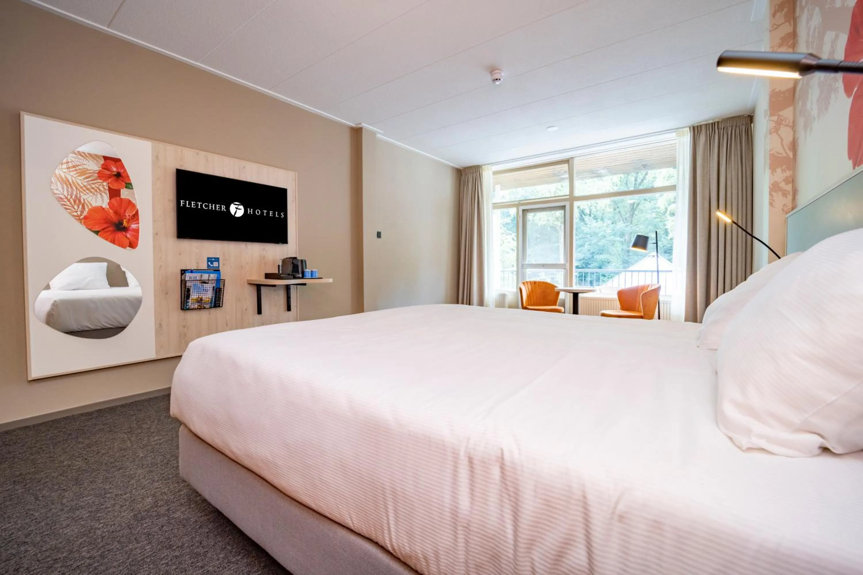 Bedroom, Bed in Fletcher Hotel-Restaurant De Scheperskamp