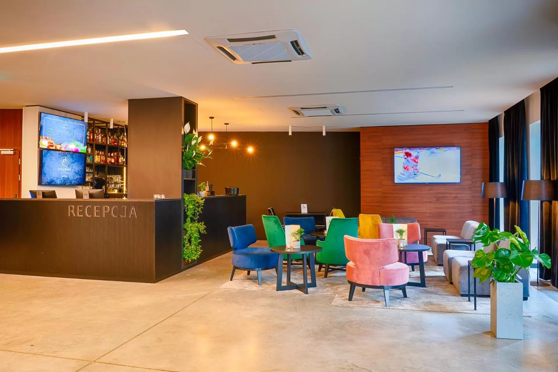 Lobby or reception in Focus Hotel Premium Lublin