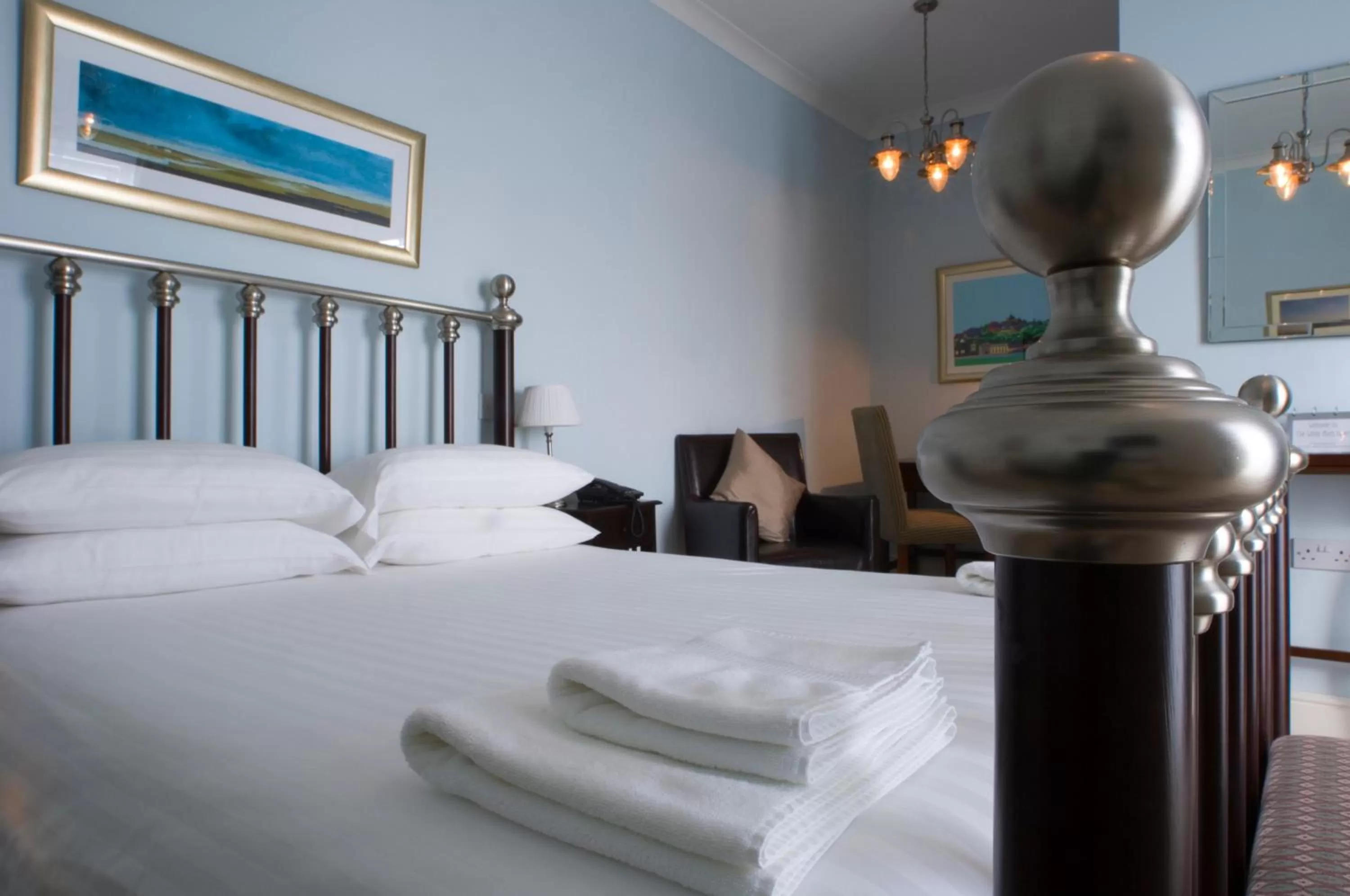 Bed in The White Rock Hotel