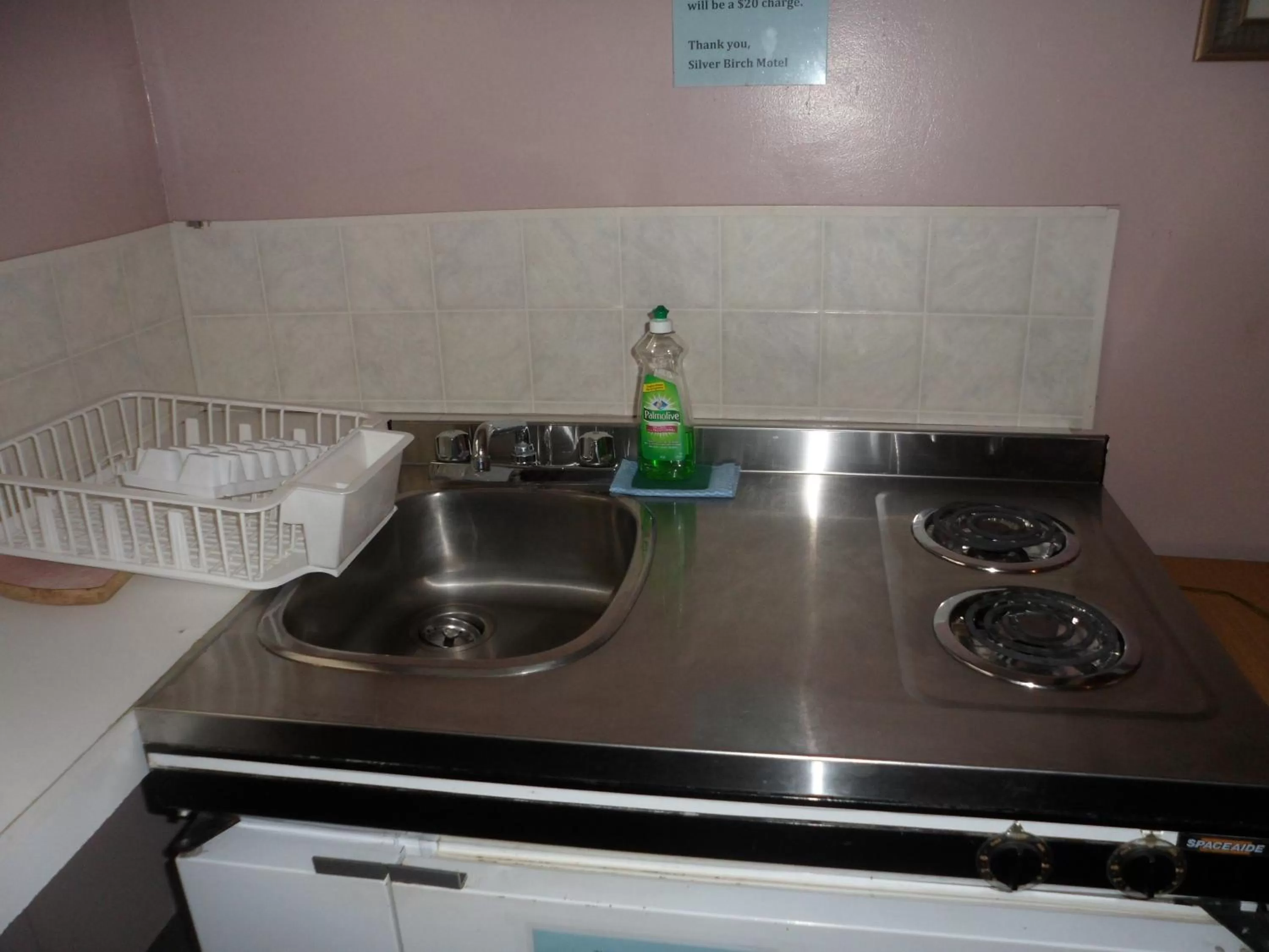 Kitchen or kitchenette in The Silver Birch Motel