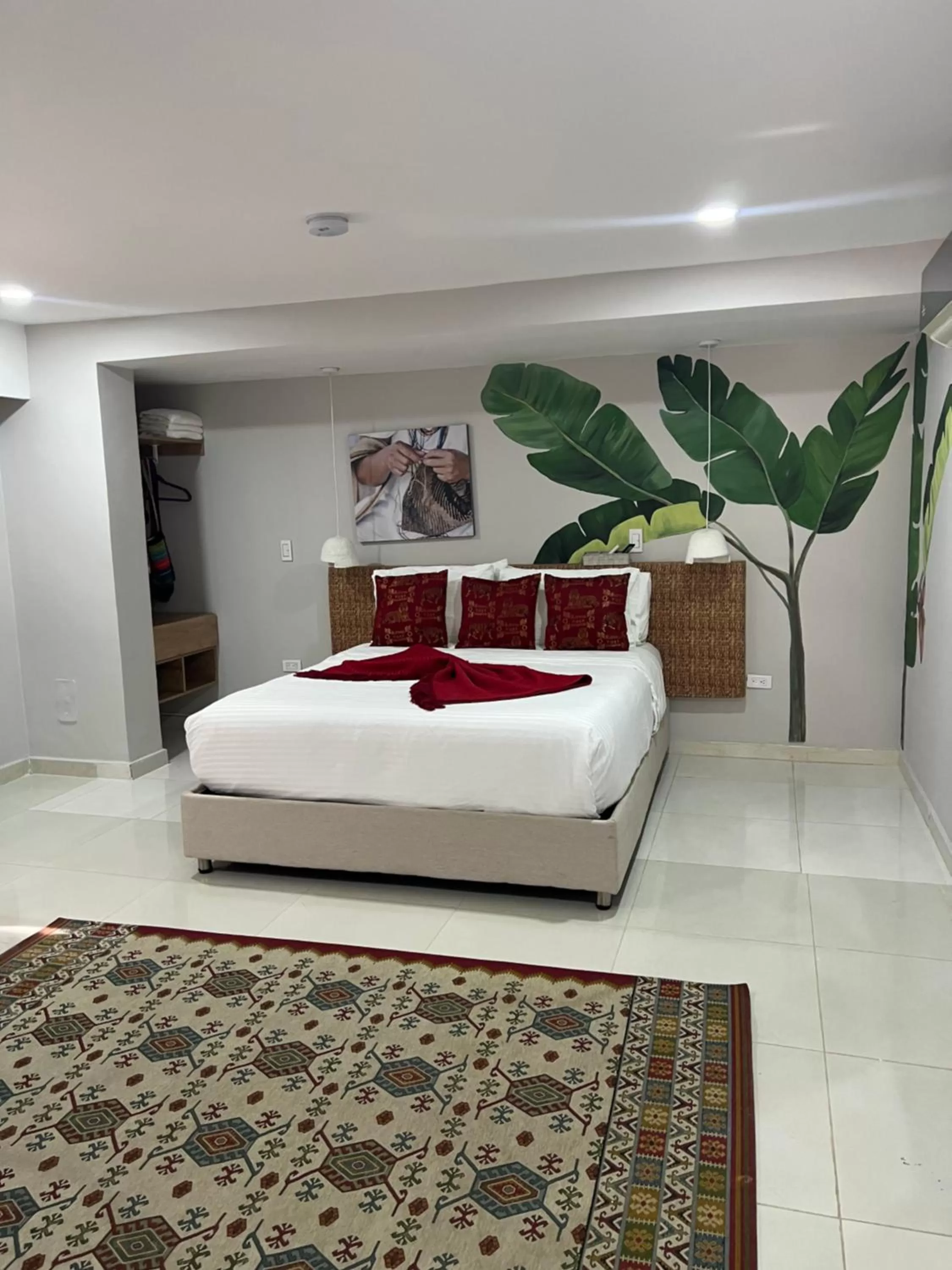 Bed in Hotel Boutique CASA CHUNUU Santa Marta