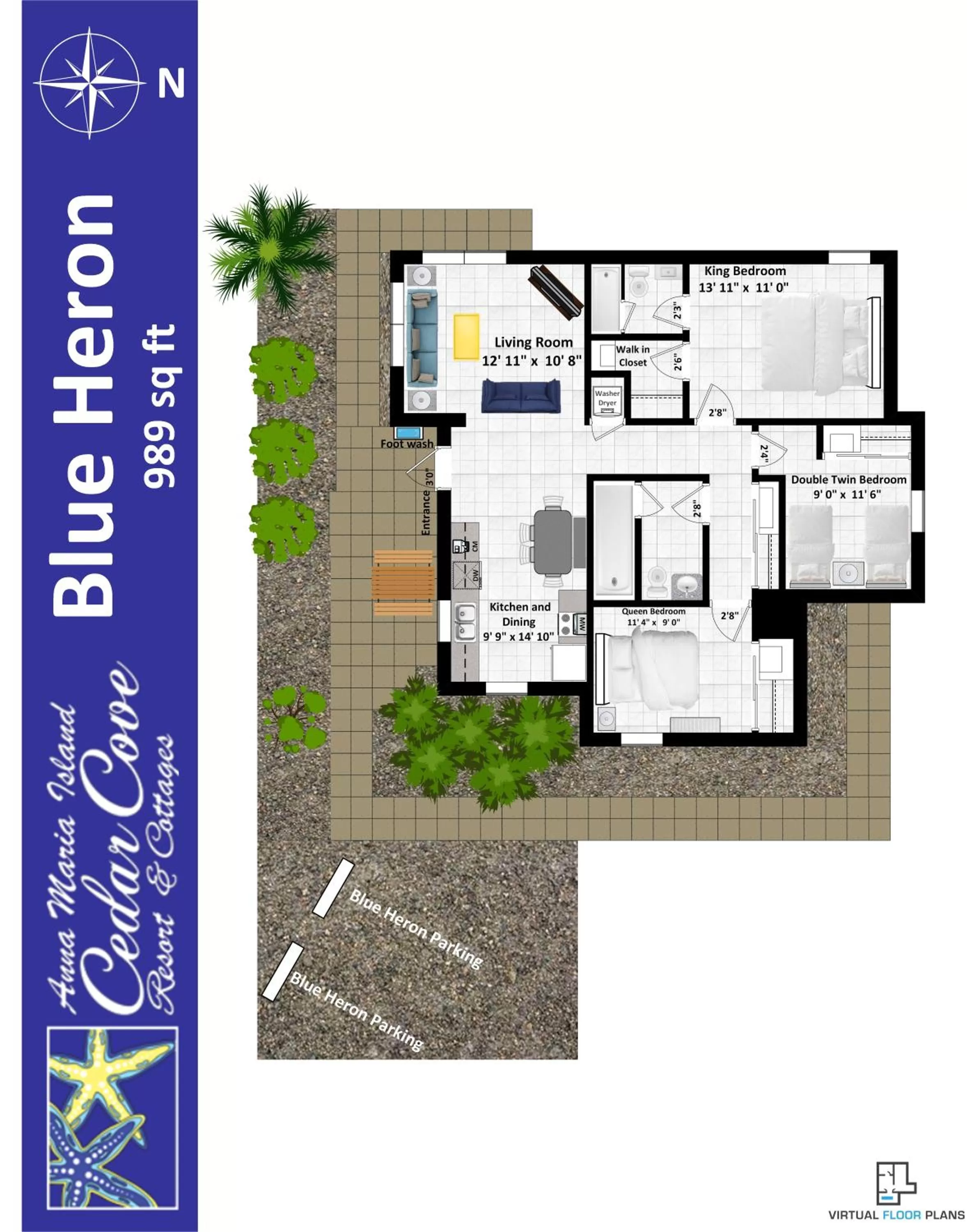 Floor plan in Cedar Cove Resort & Cottages