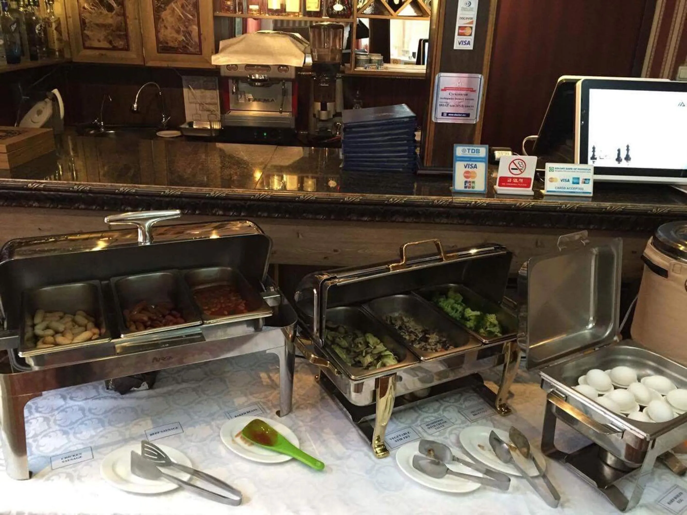 Buffet breakfast in Springs Hotel Ulaanbaatar