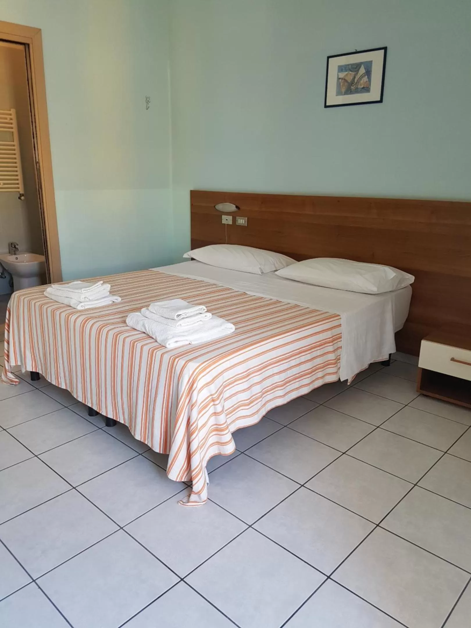 Bed in Hotel Acapulco