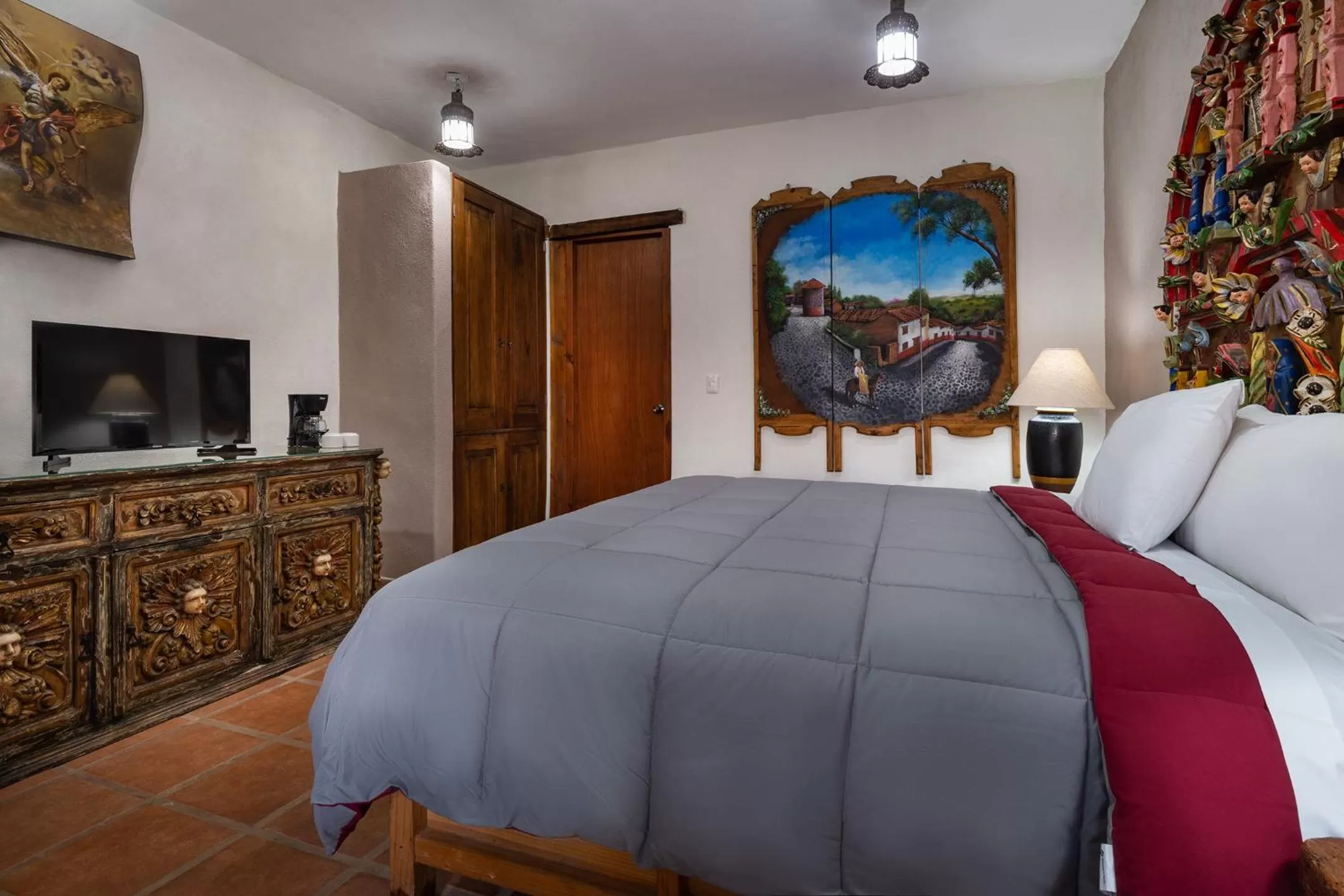 Bed in Eco Hotel Ixhi