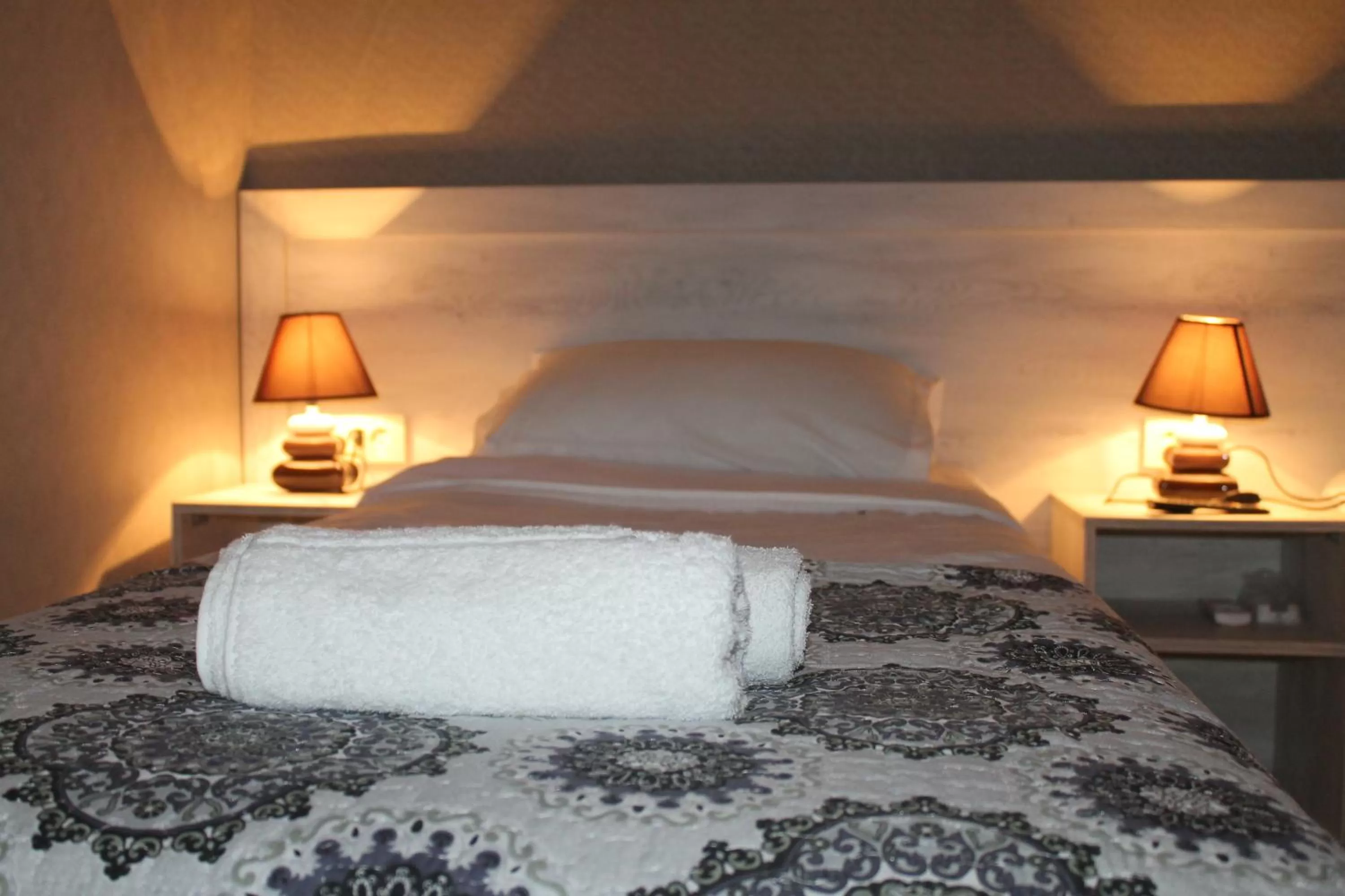 Bed in Hotel Tskhumi