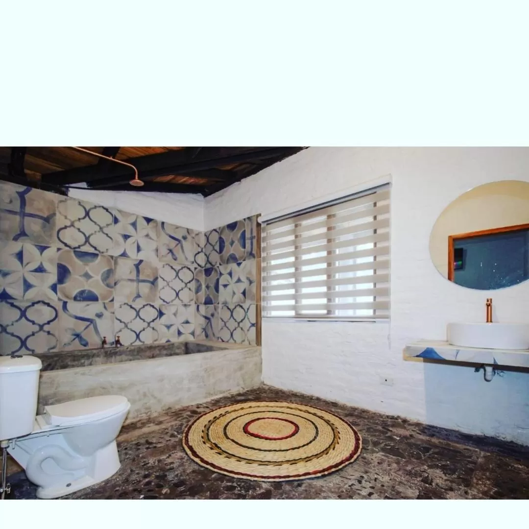 Bathroom in Rústic Hotel Quinta La Aurora