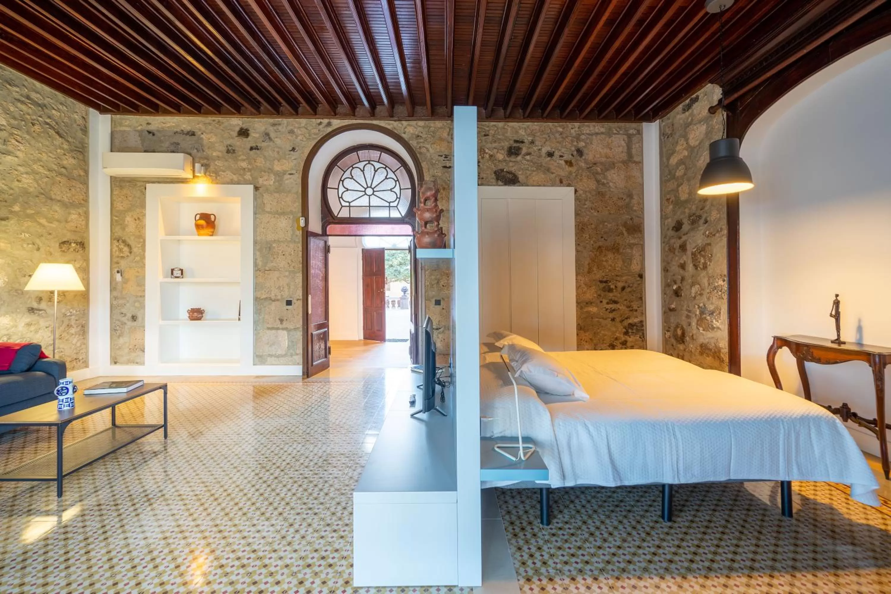 Living room in Albor Suites