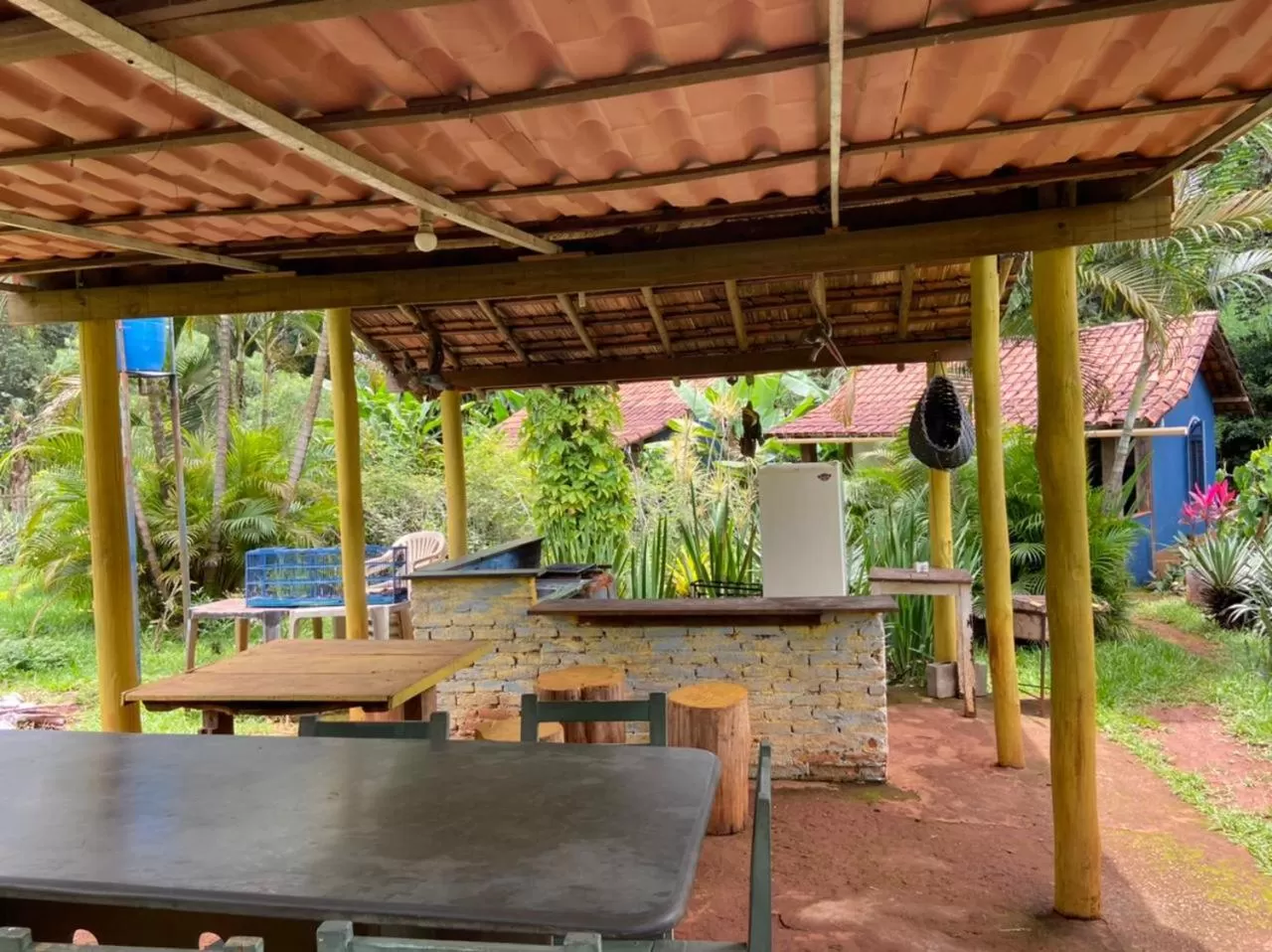 BBQ facilities in Pousada das Brumas