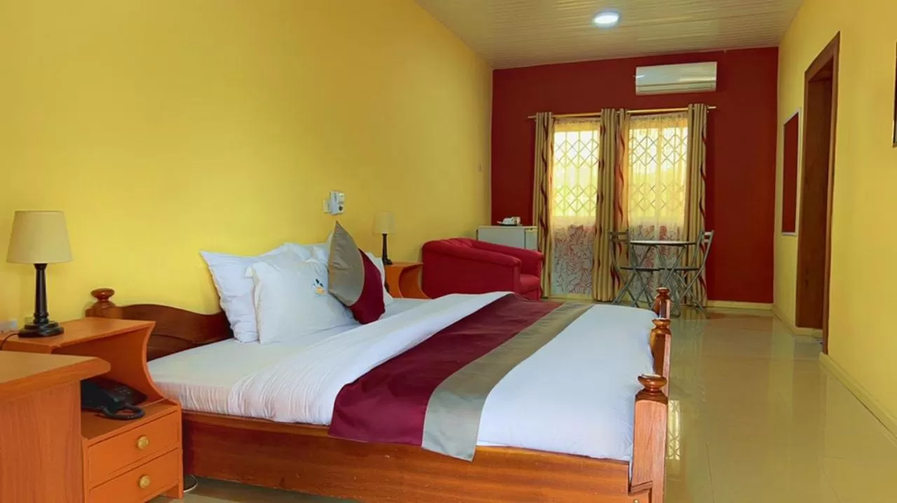 Bed in Hans Cottage Botel