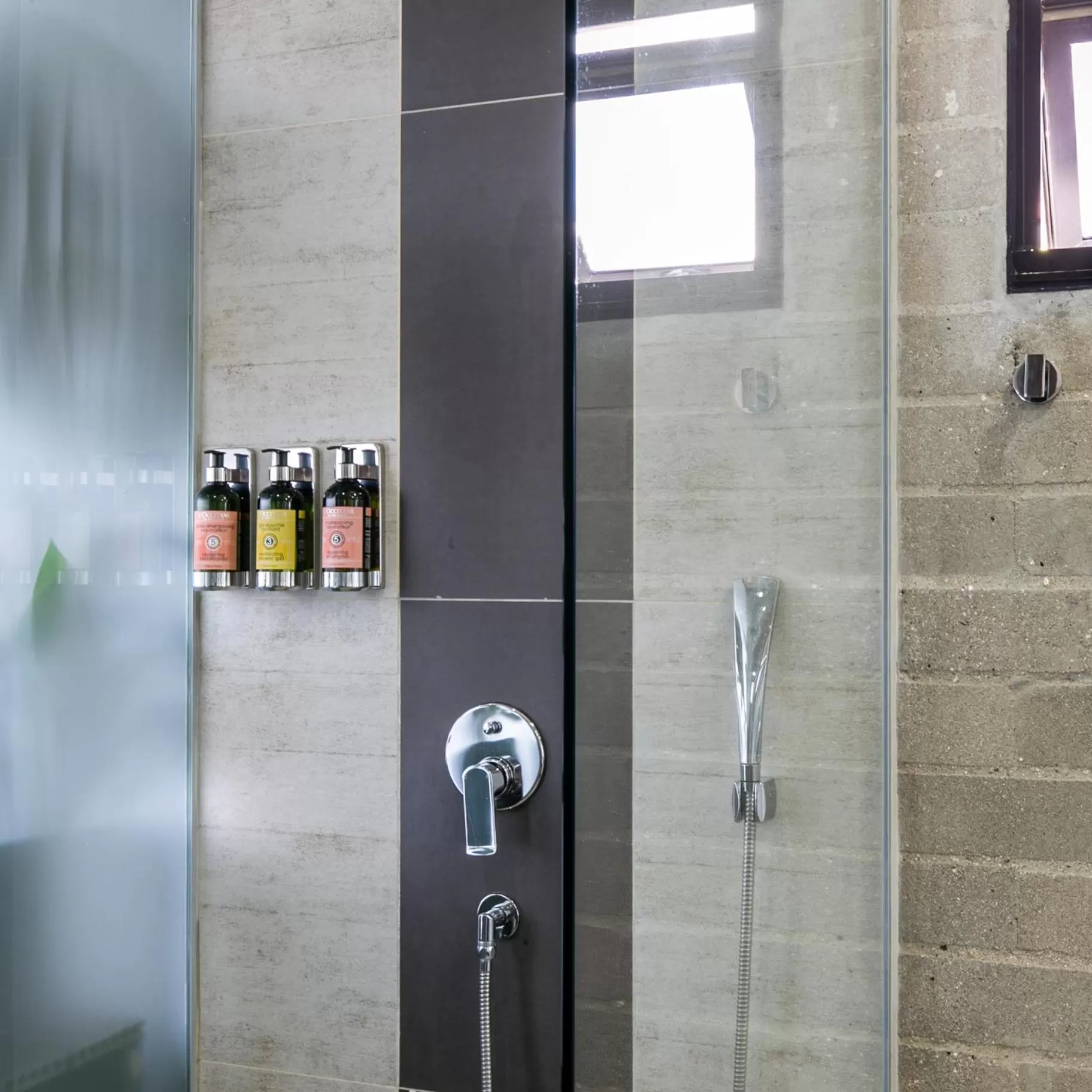 Shower in Epic Boutique Hotel