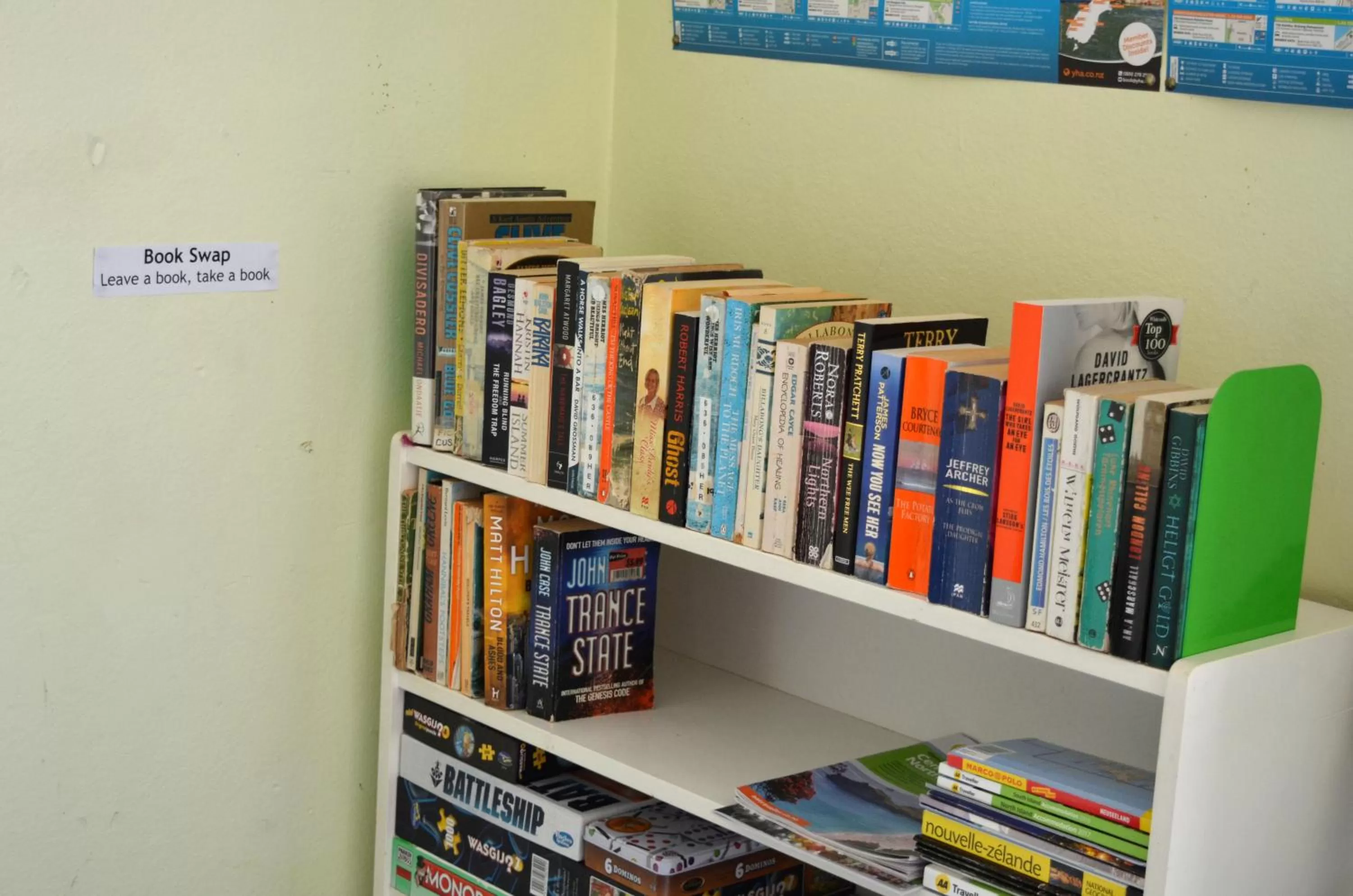 Activities, Library in Braemar House B&B and YHA Hostel