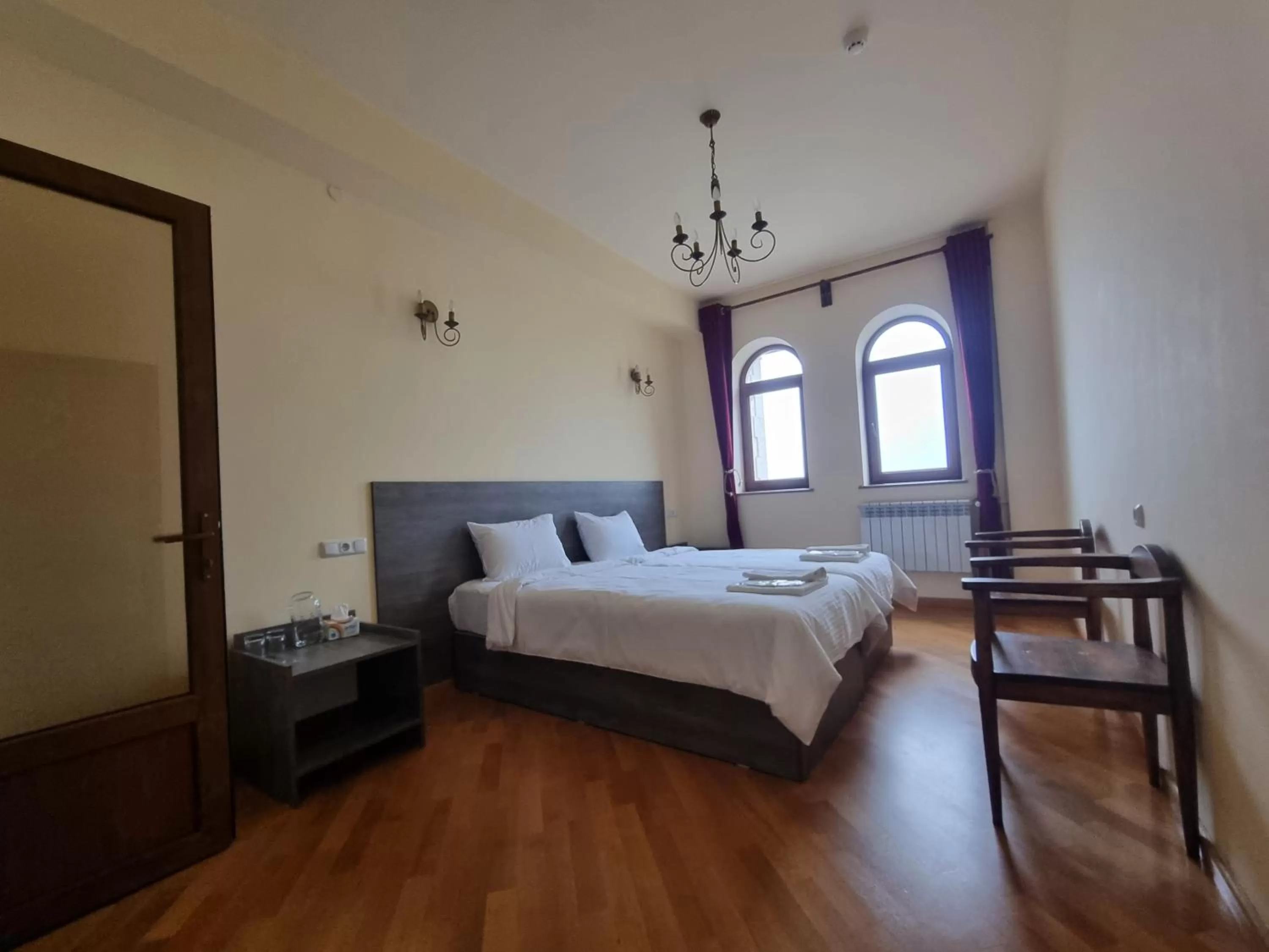 Bed in Vanatun Monastery Stay