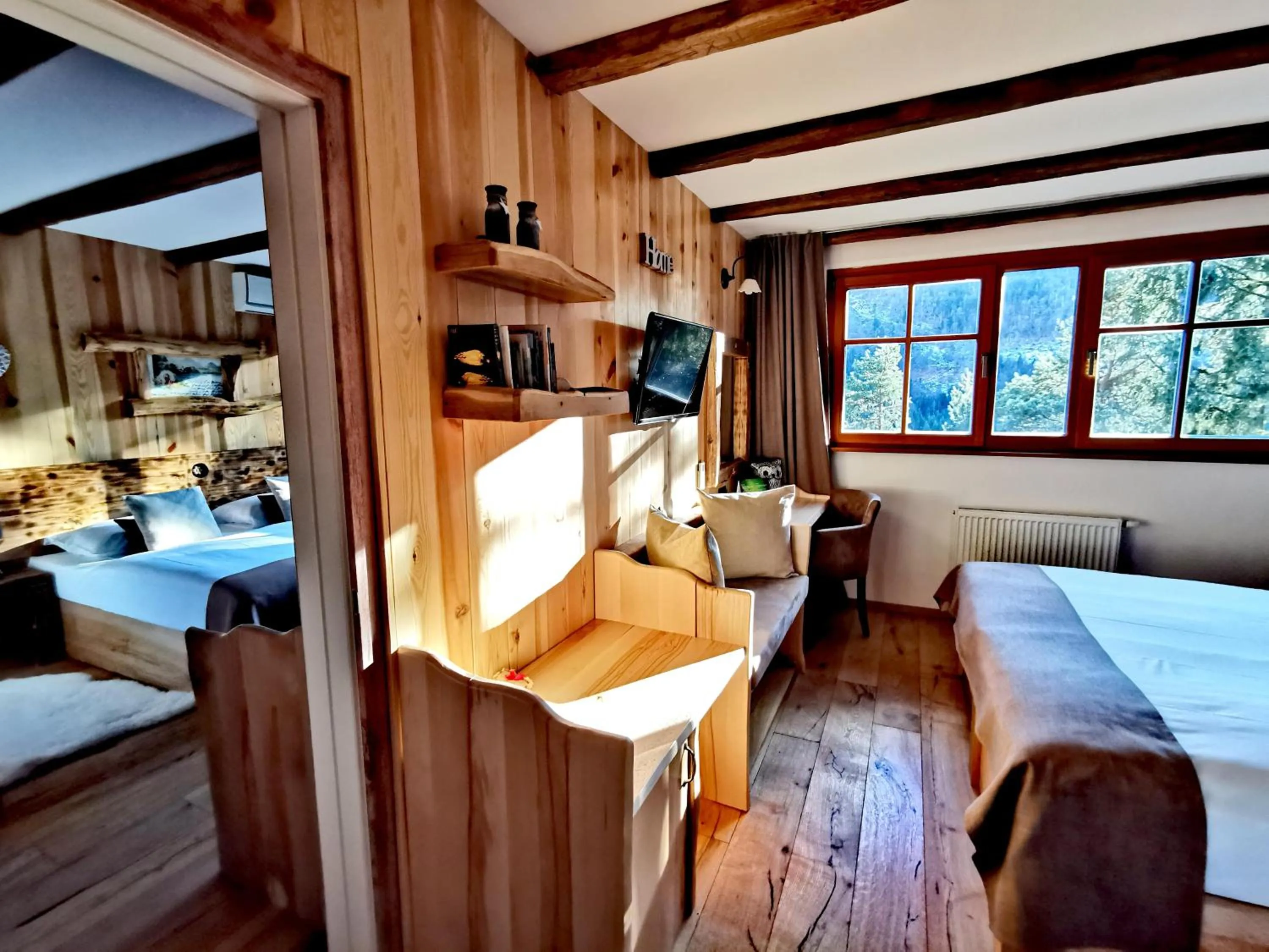 Bed in Ribno Alpine Hotel