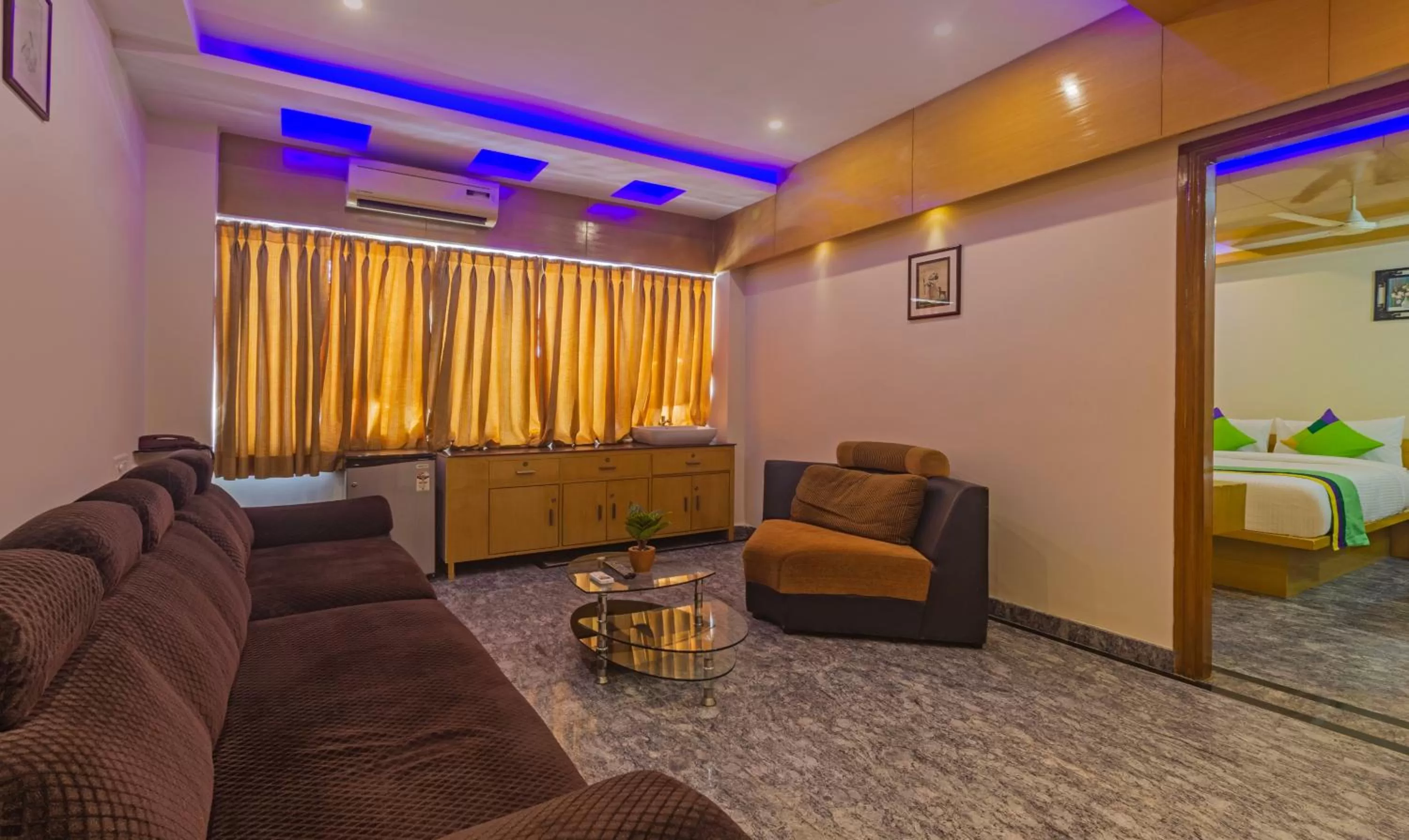 Seating area in Treebo Trend Kruthika Inn