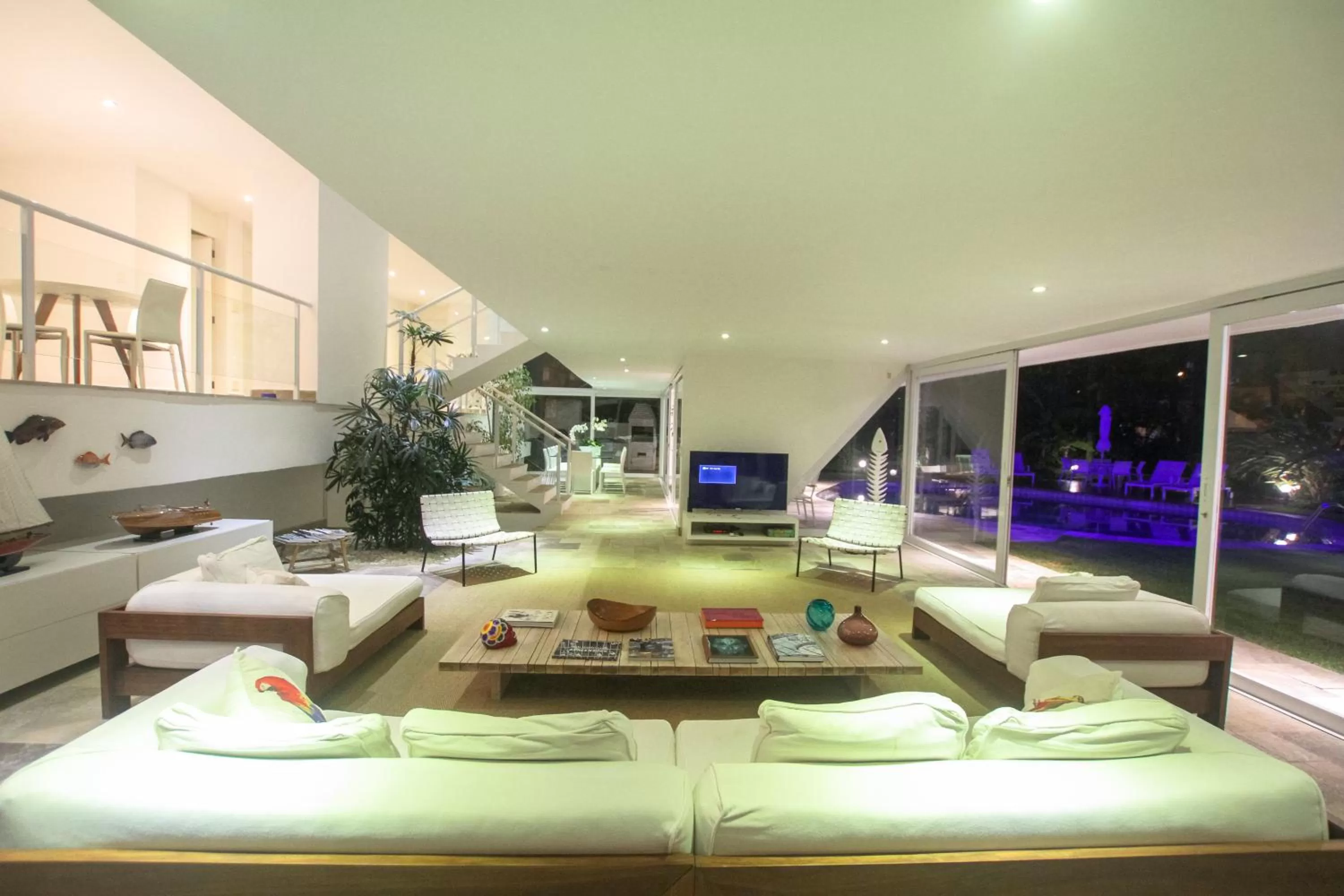 Seating area in Guest House Guarujá