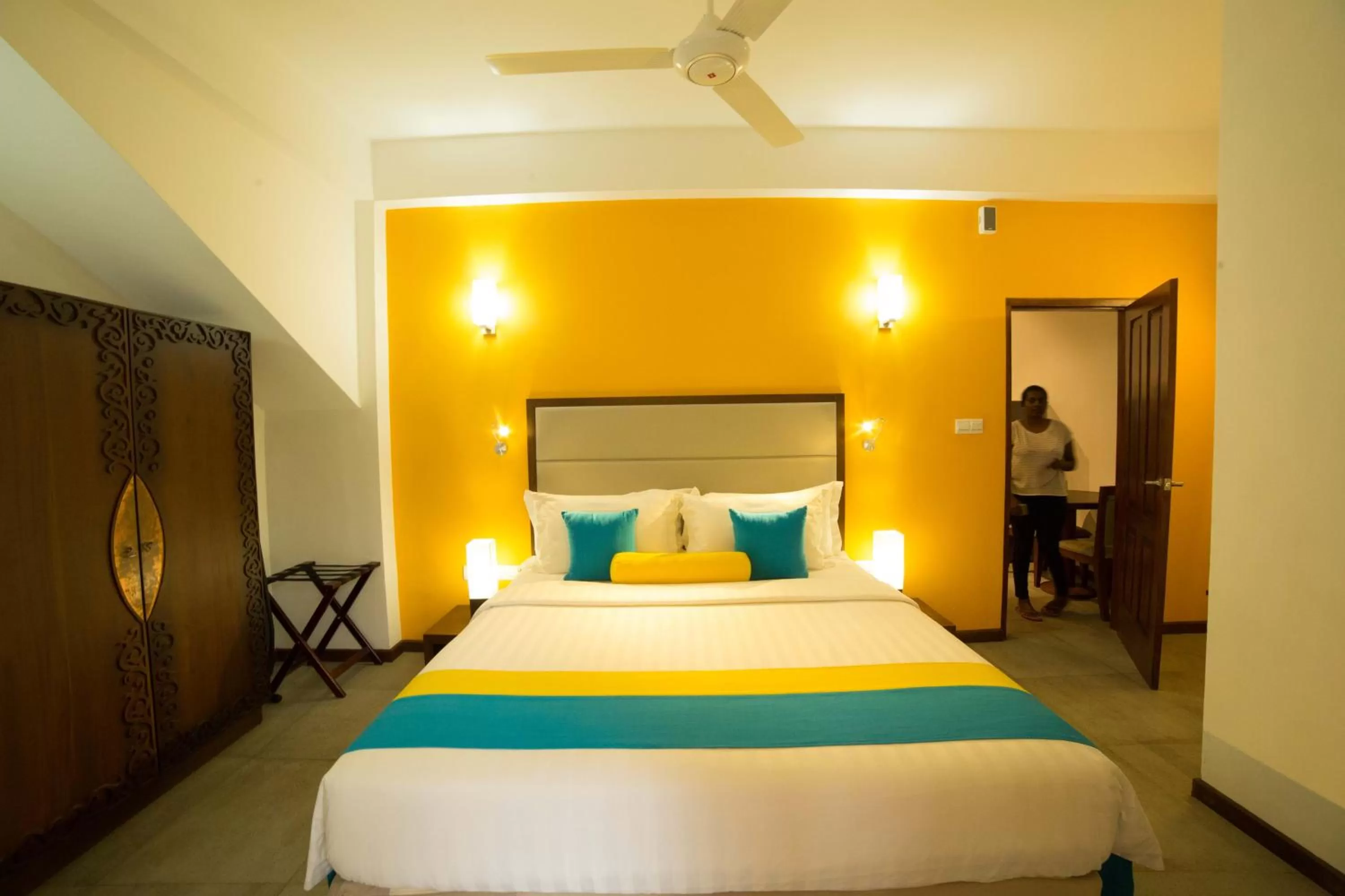 Bed in The Thinnai - All-Suites Boutique Hotel