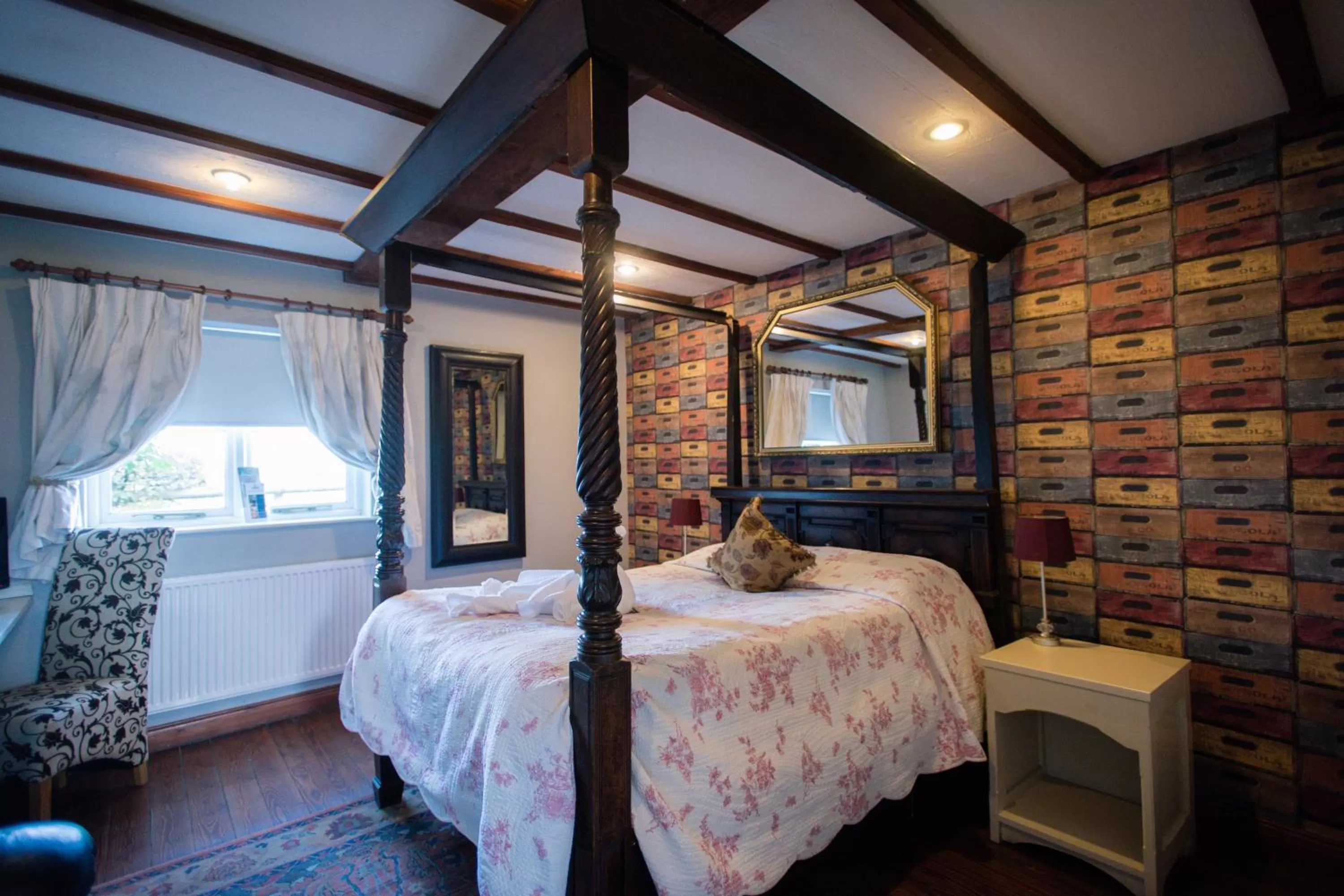 Bed in The Royal Arms Hotel Room Only