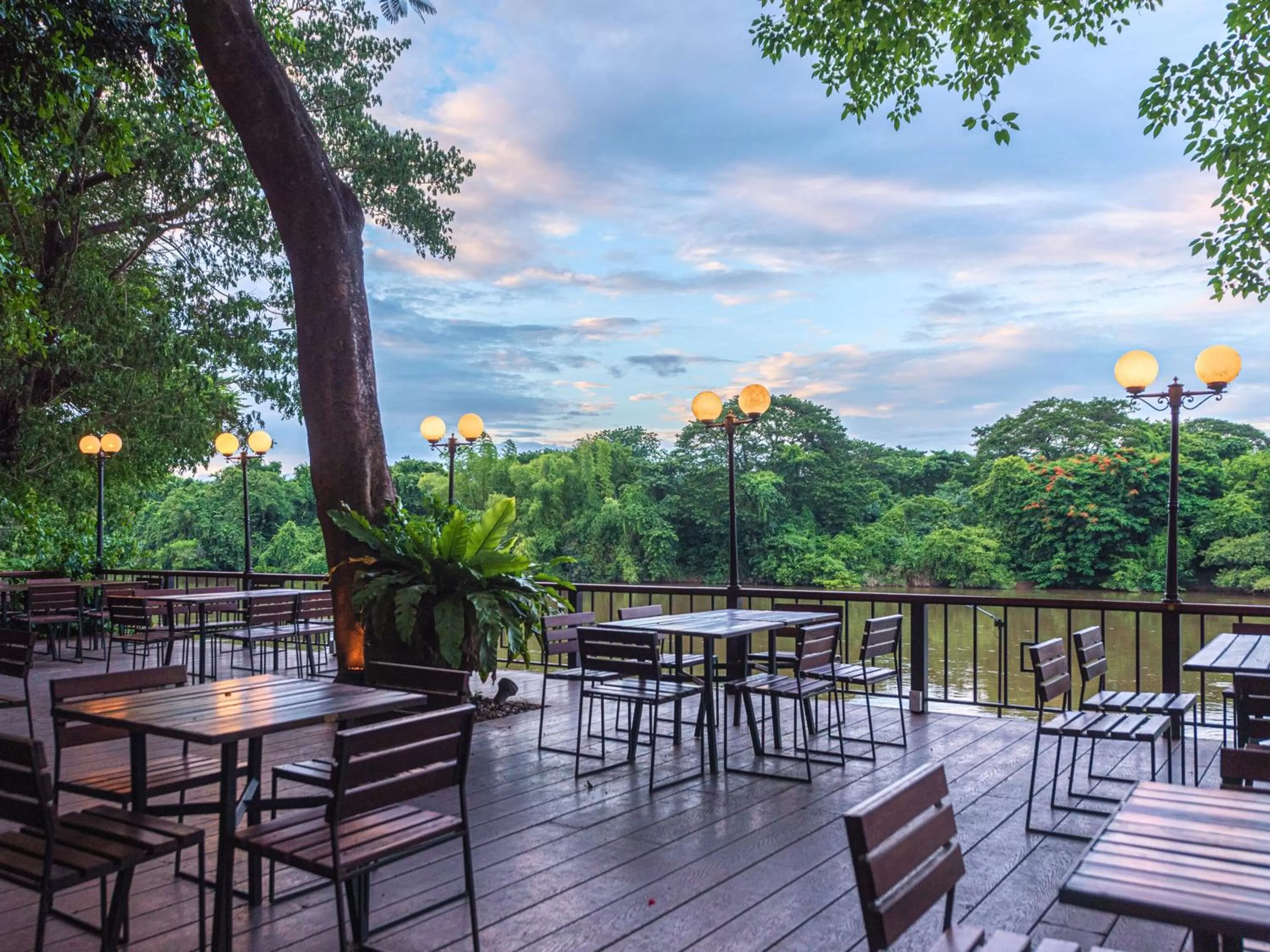 Dining area in The Legacy River Kwai Resort