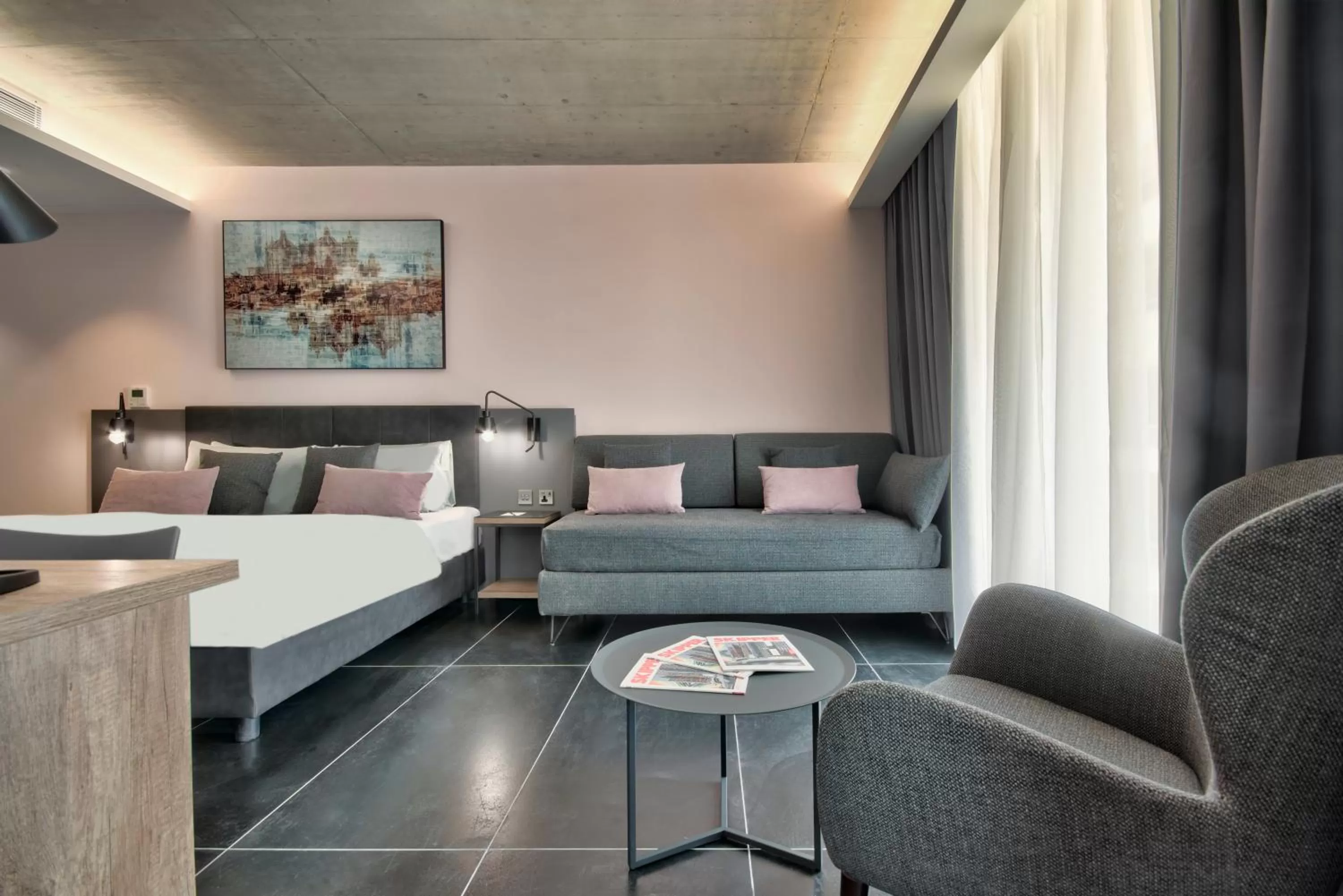 Photo of the whole room, Bed in Number 11 St Julian's Malta - Handwritten Collection