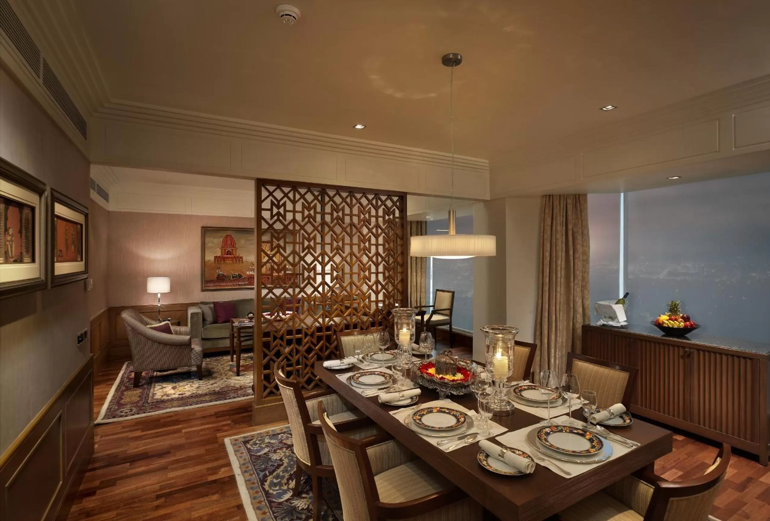 Dining area in The Leela Mumbai