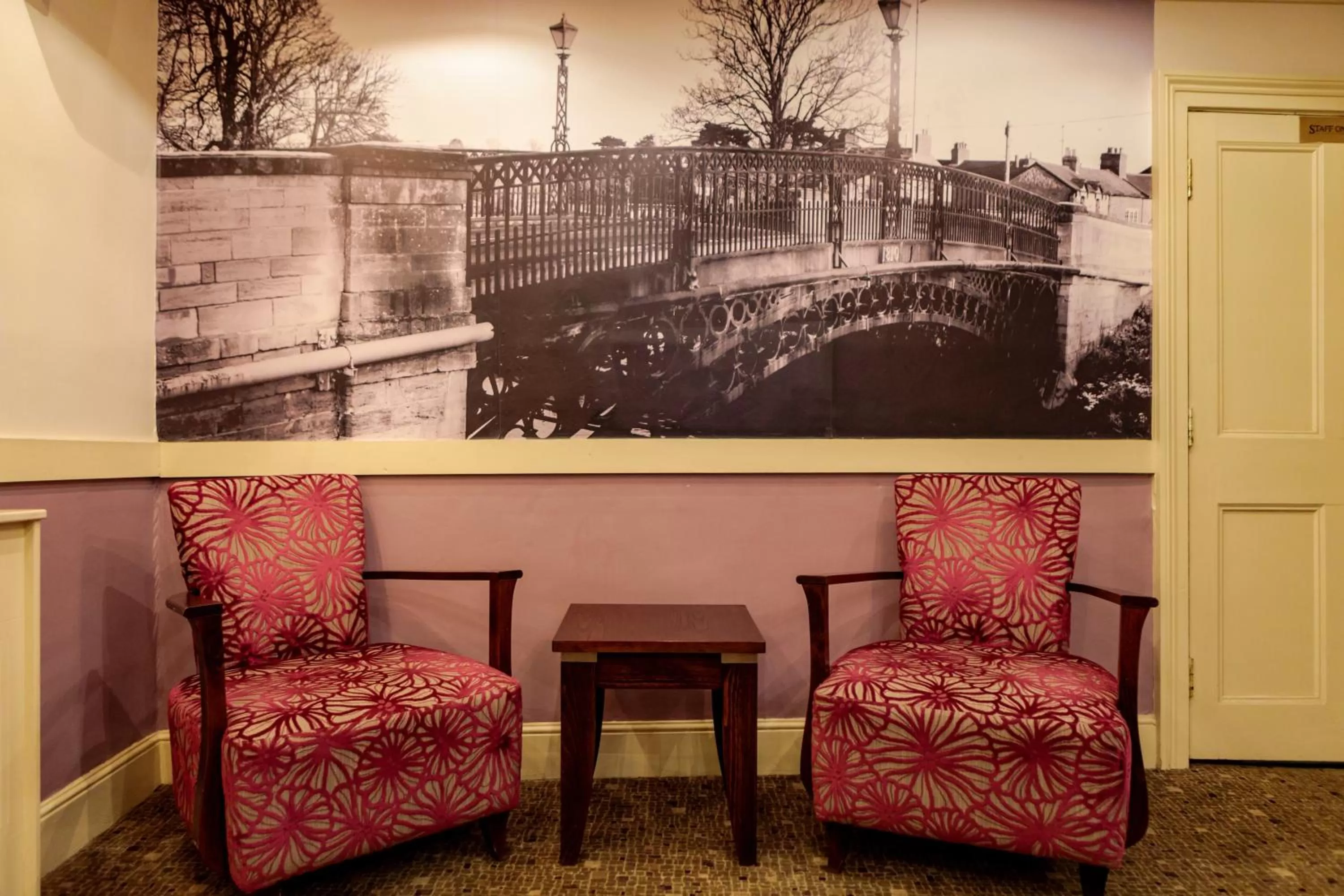 Seating area in Swan Revived Hotel