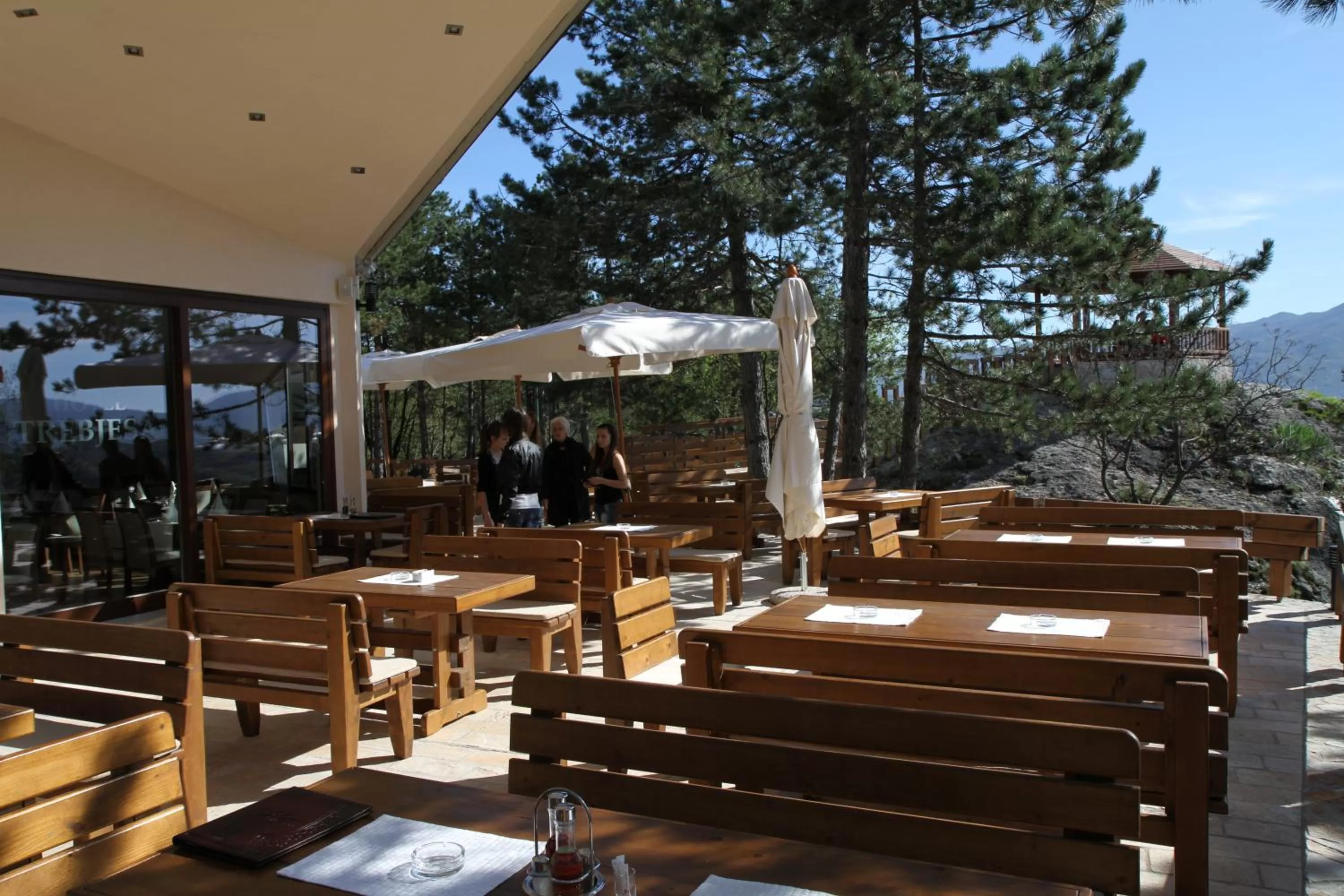 Balcony/Terrace, Restaurant/Places to Eat in Hotel Trebjesa