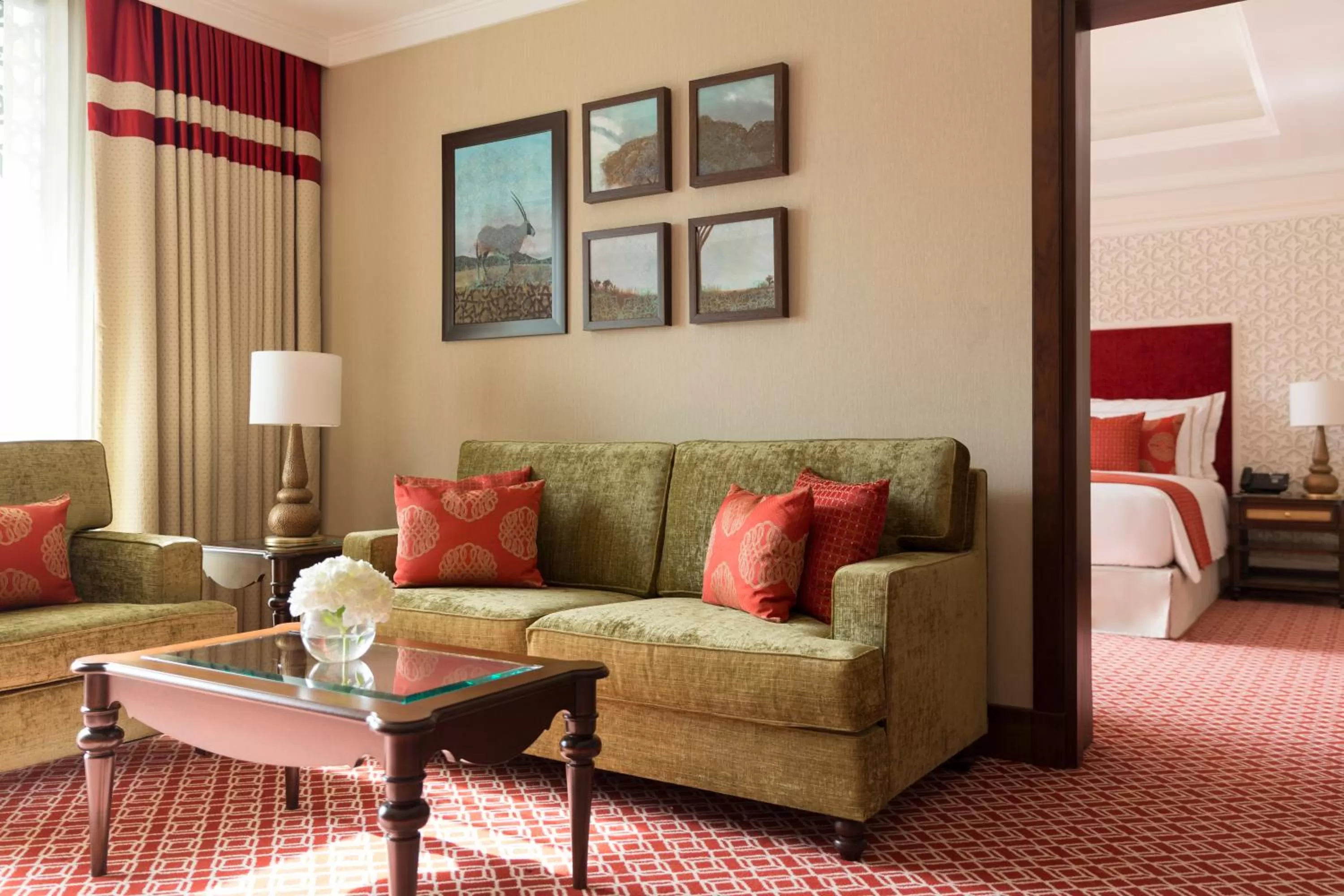 Living room in Al Najada Doha Hotel by Tivoli