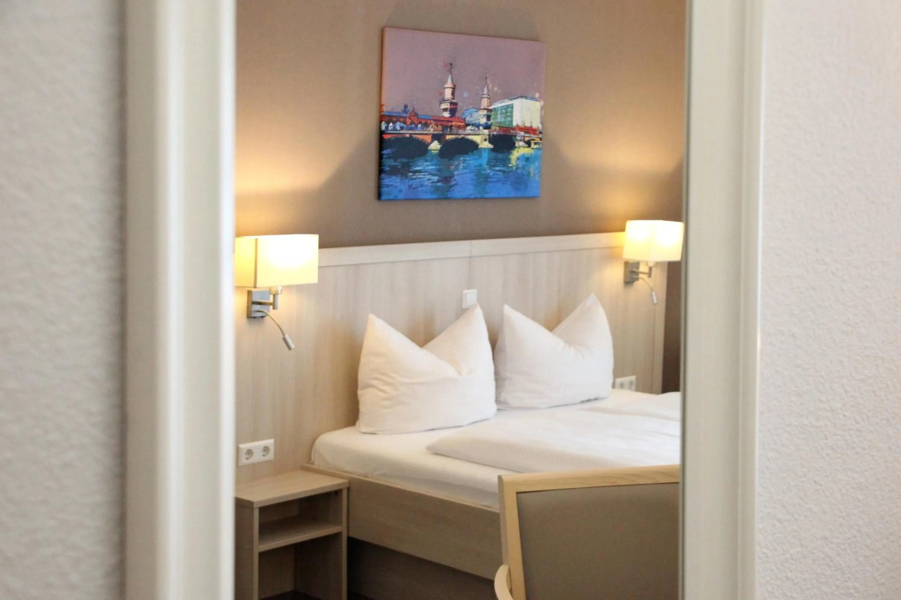 Bed in Businesshotel Berlin