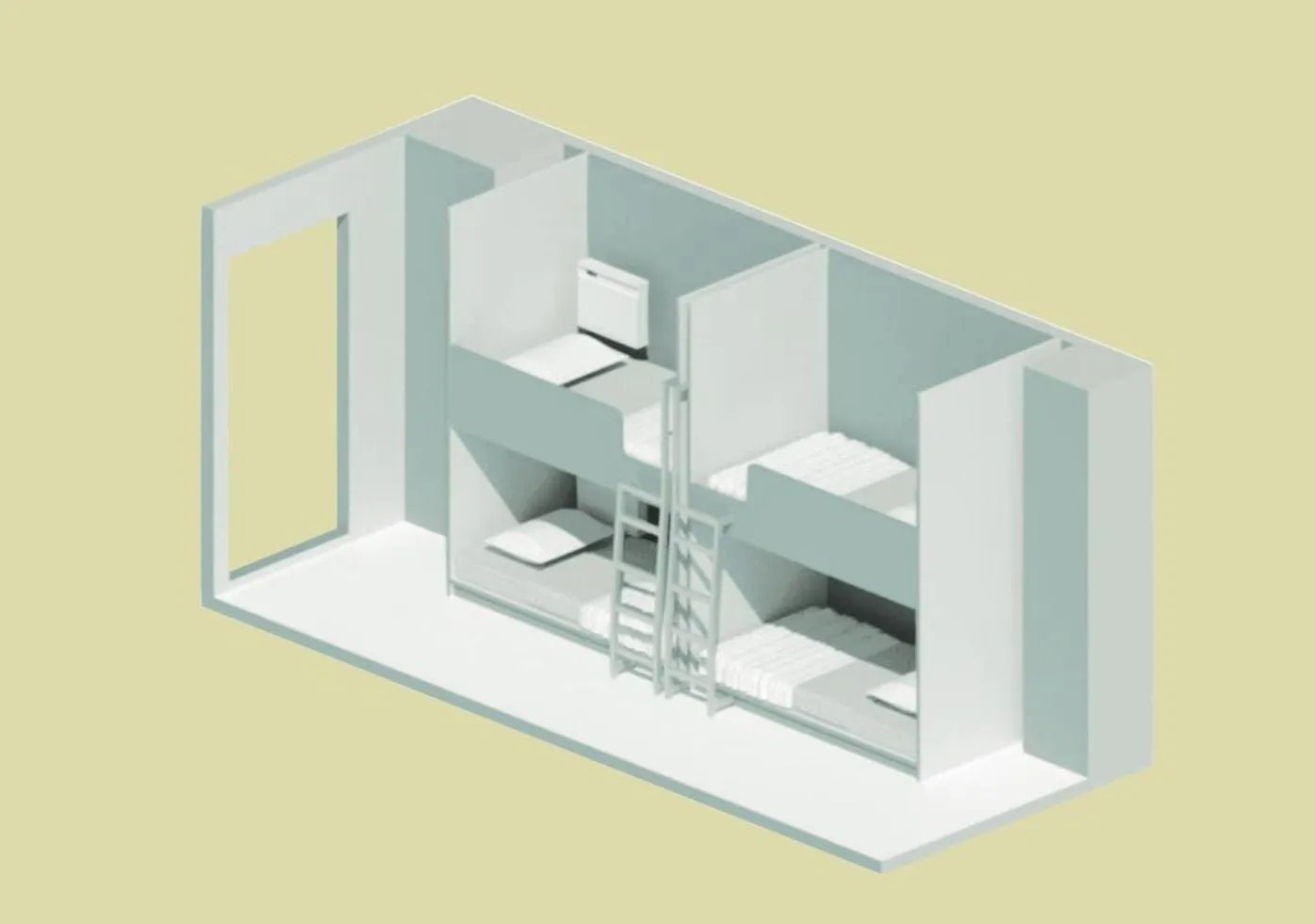 Floor plan in IMANO OSAKA SHINSAIBASHI HOSTEL