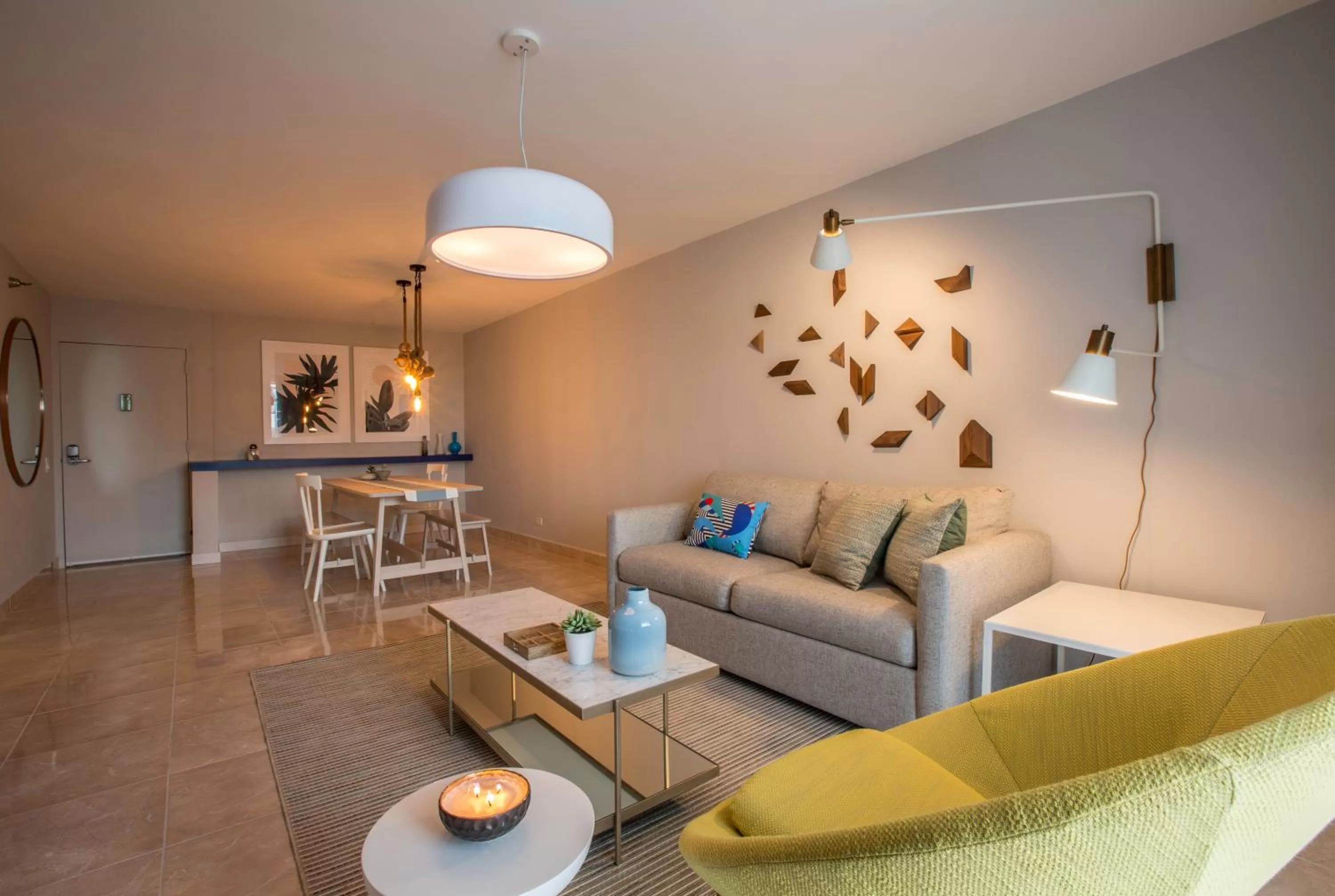 Living room, Seating Area in OCEAN VIEW DELUXE SUITE: PVT. BEACH & POOL