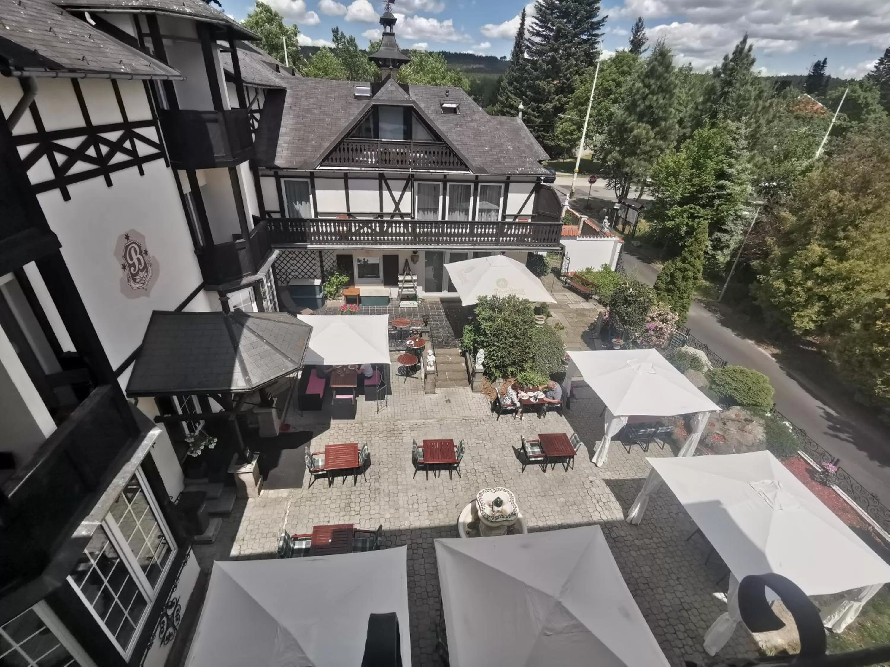 Bird's eye view in Schlosshotel Marienbad