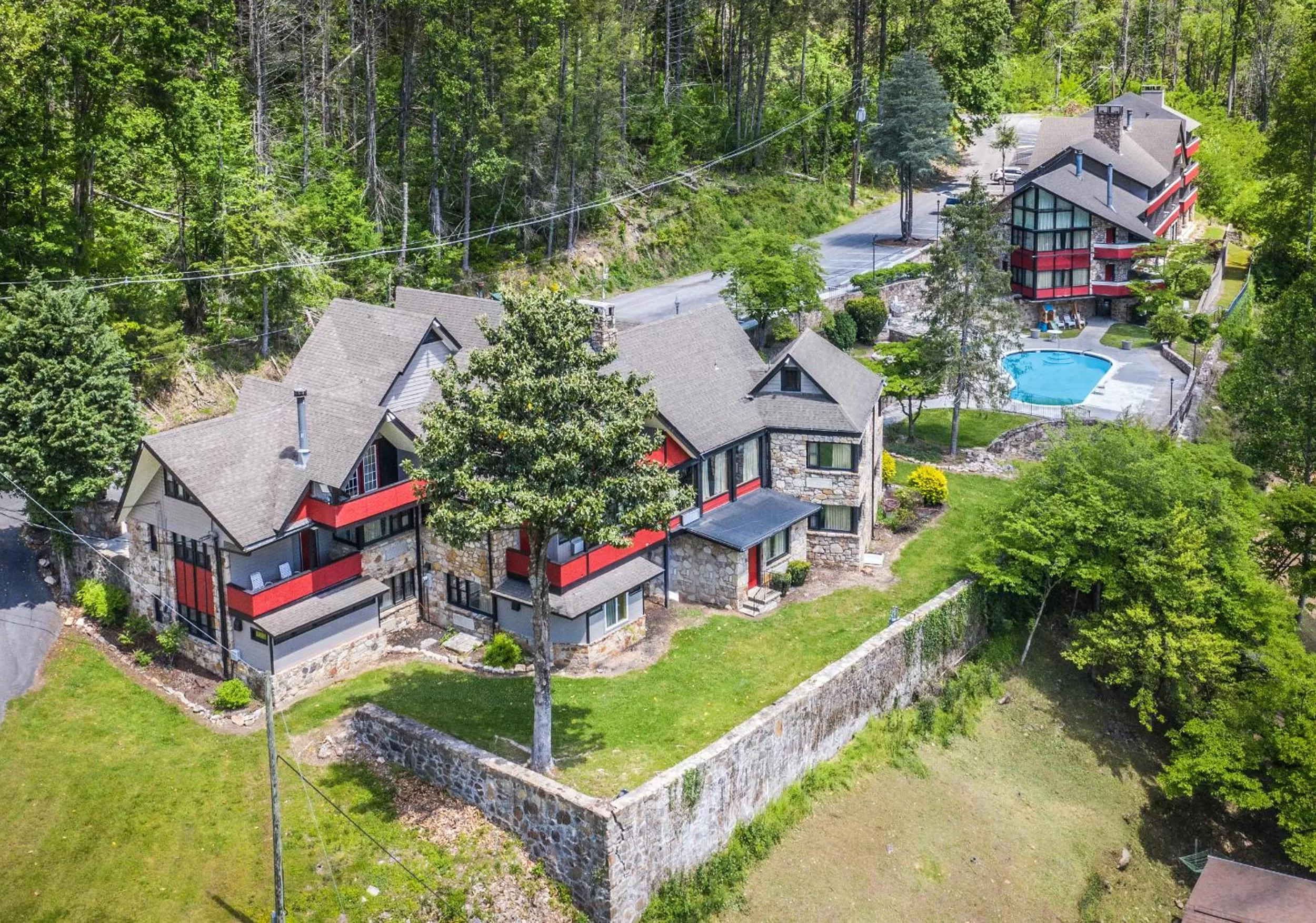 Bird's eye view in Chalet Inn