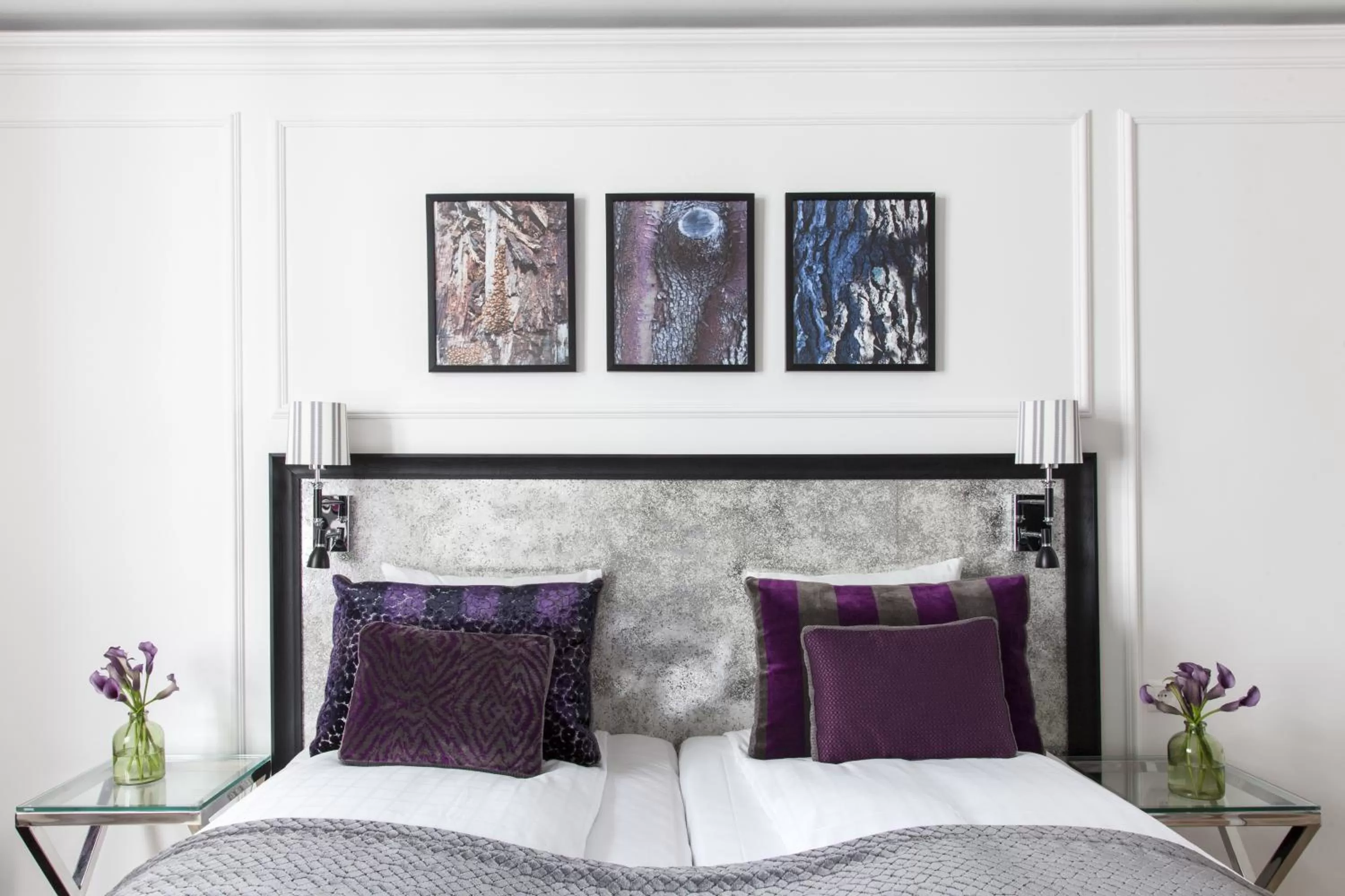 Decorative detail, Bed in Absalon Hotel