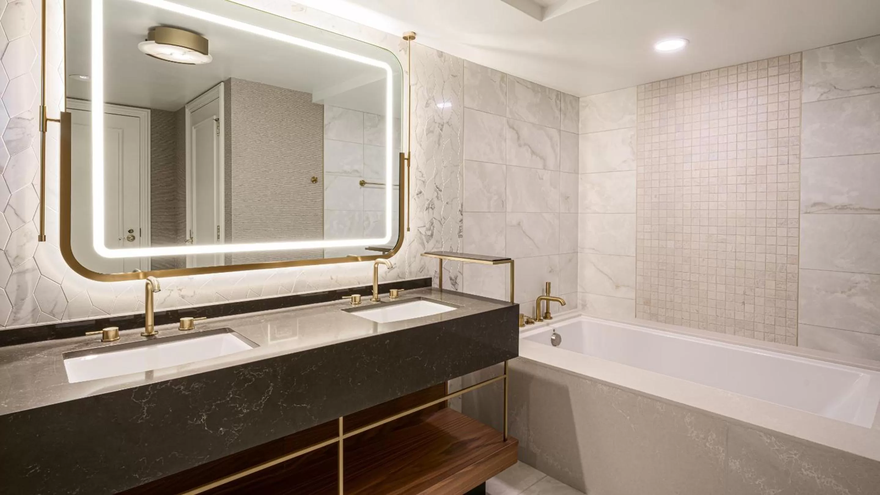 Bathroom in Caesars Atlantic City, A Caesars Destination