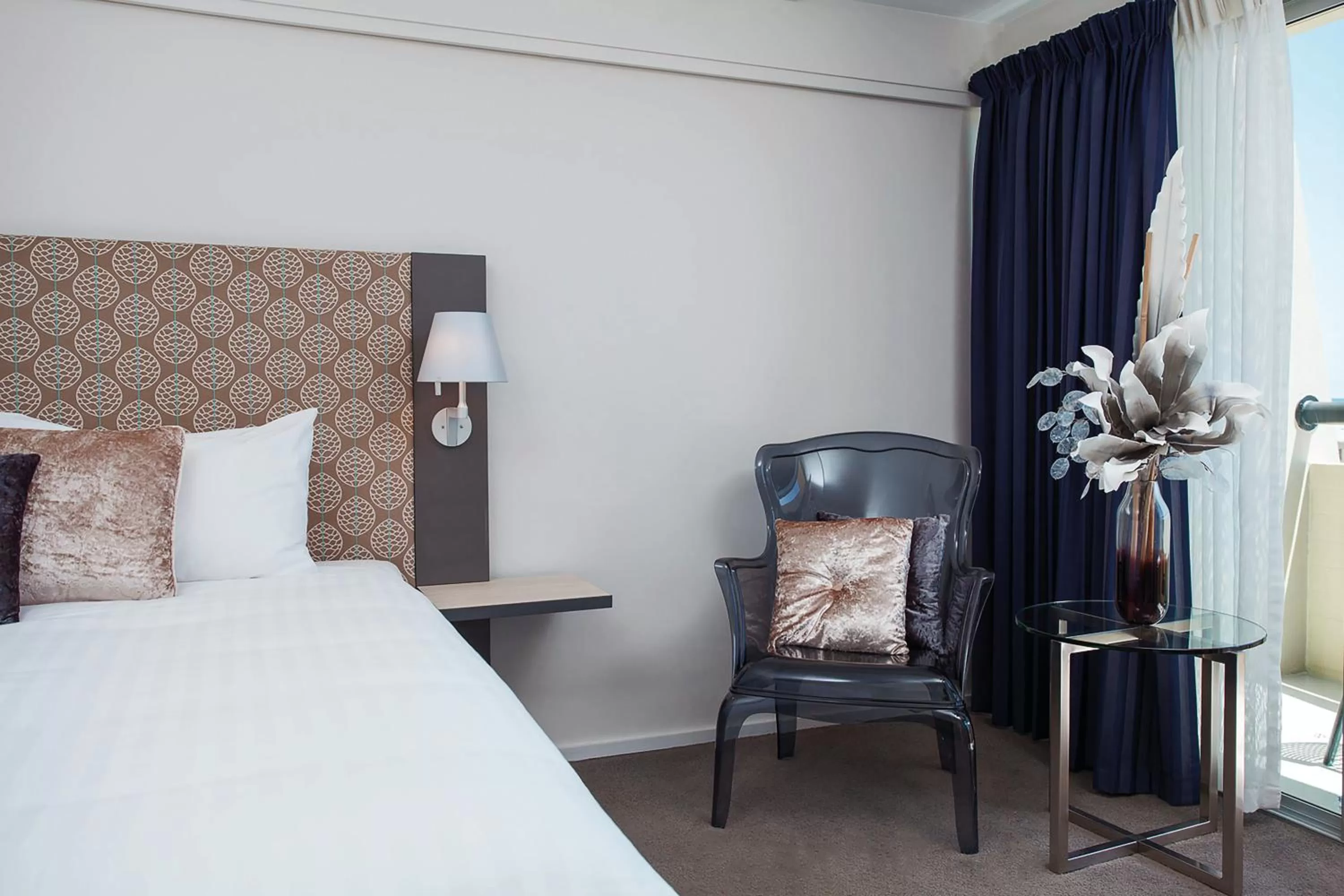 Decorative detail, Bed in The Lord Forrest Hotel