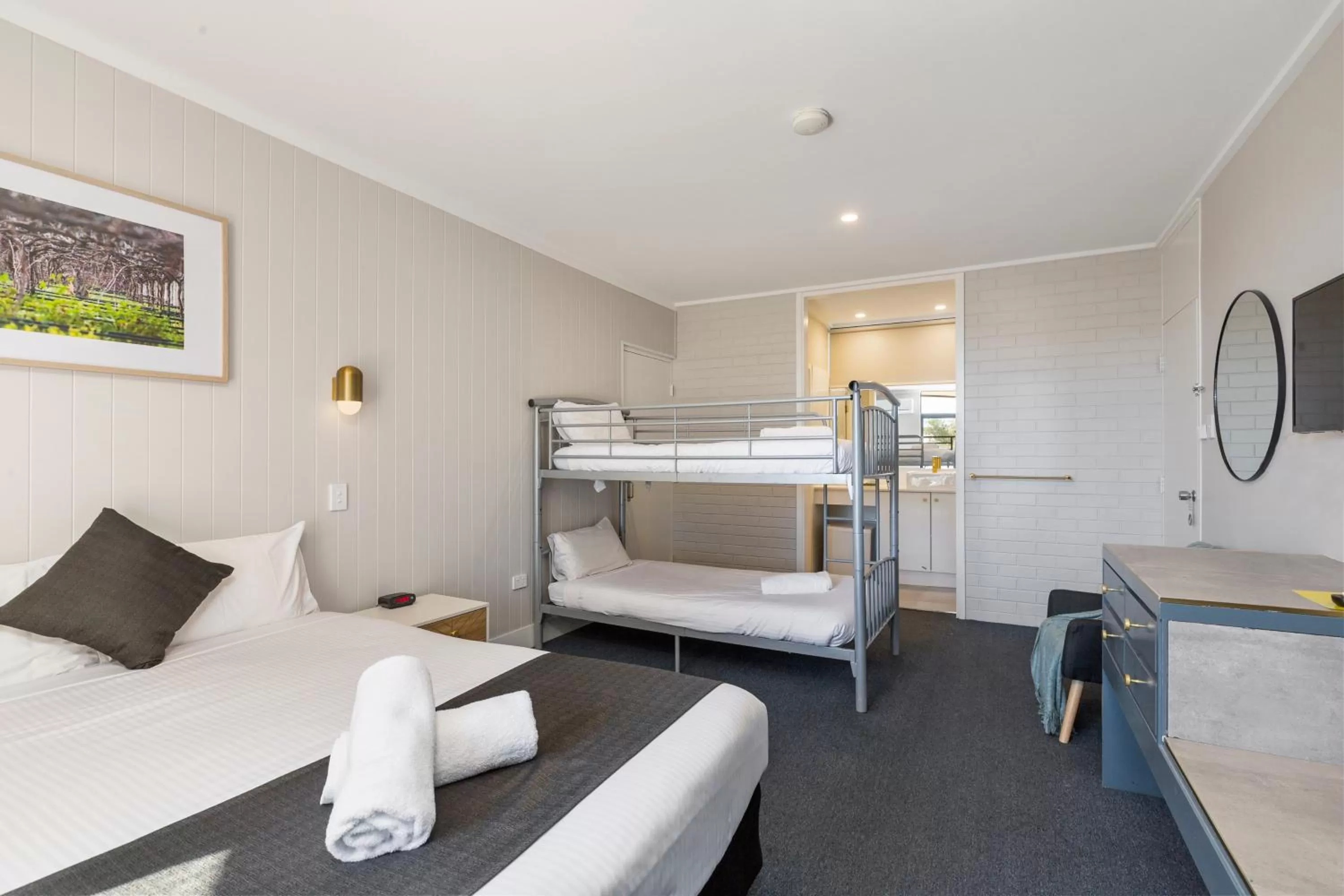 Bed in The Wine Vine Hotel