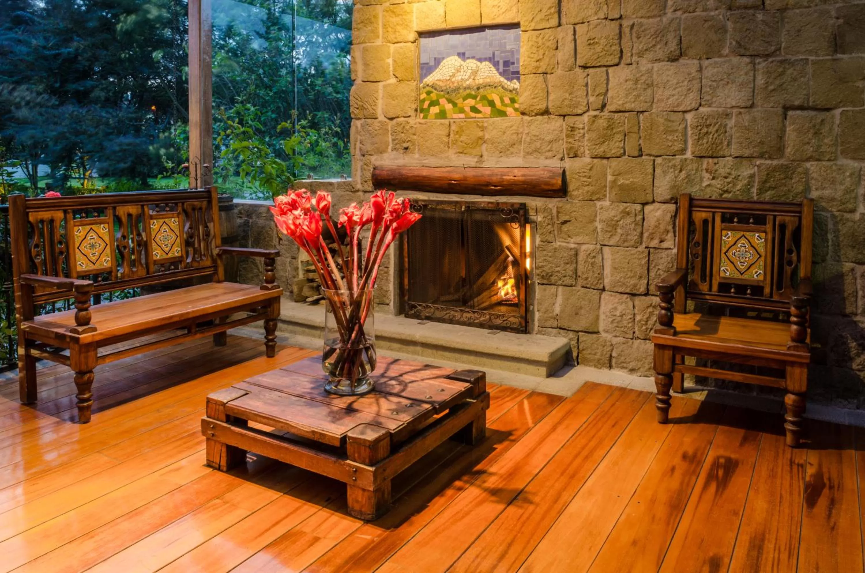 Balcony/Terrace in Hotel Hacienda Abraspungo